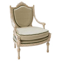 Fauteuil Style Luigi XVI Blanc Par CG CAPPELLETTI