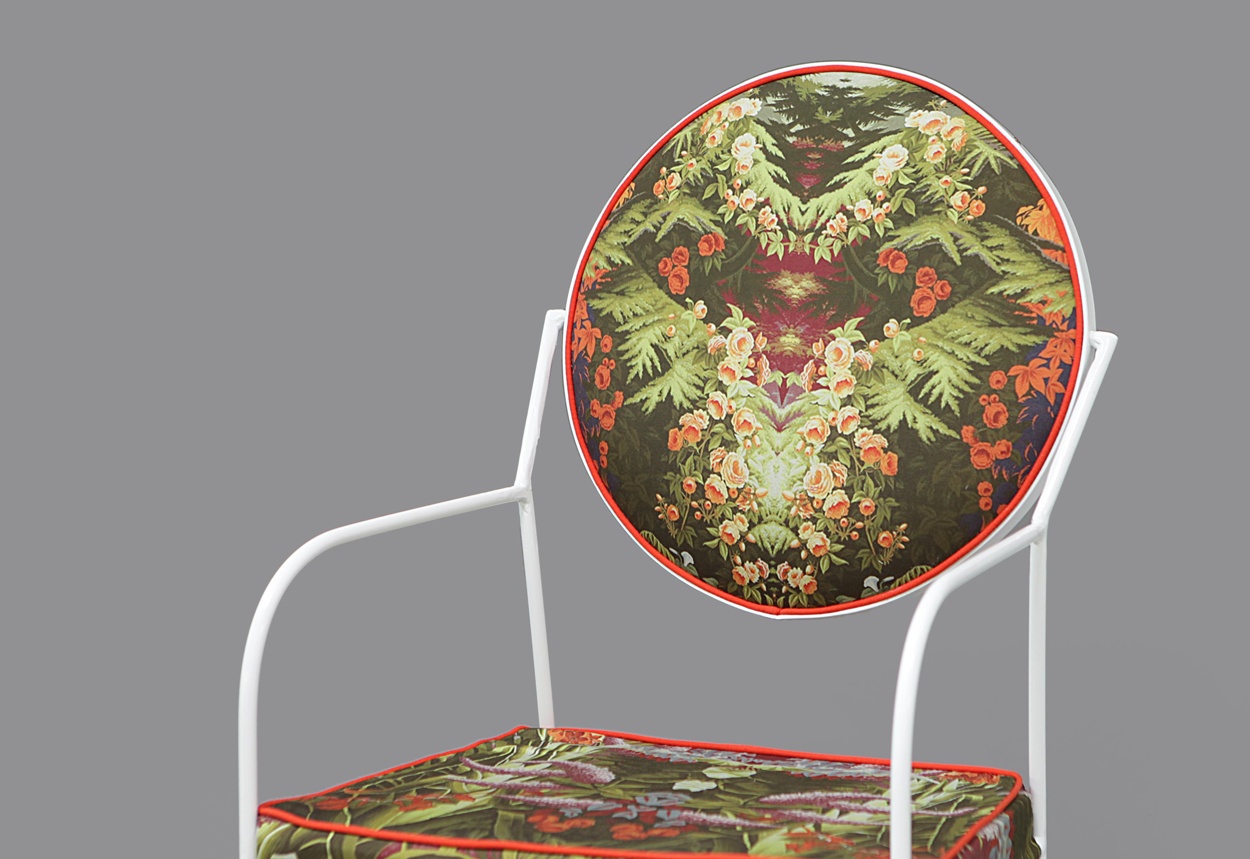 Other Luigina Escape Flowers Chair Made in Italy For Sale