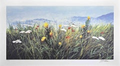 Vintage Wildflowers - Screen Print by L. Rossi Garzione - Late 20th century
