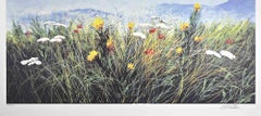 Wildblumen – Siebdruck von L. Rossi Garzione – Ende des 20. Jahrhunderts