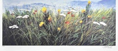 Vintage Wildflowers - Screen Print by L. Rossi Garzione - Late 20th century