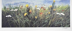 Vintage Wildflowers - Screen Print by L. Rossi Garzione - Late 20th century