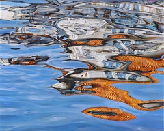 Luis A Saldaña painting: Reflections Series