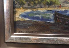 Marine - Huile sur toile, 33x42 cm.