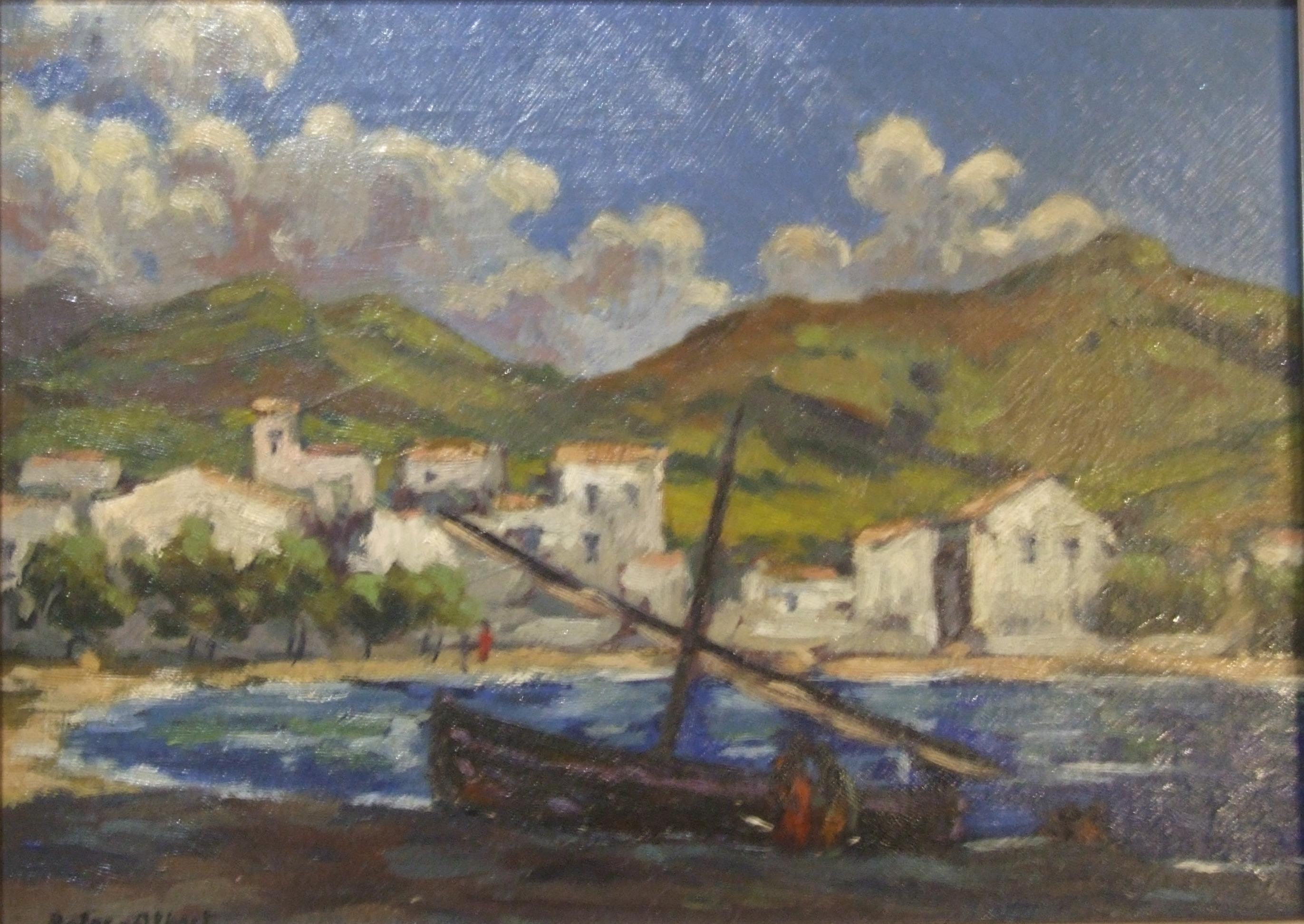 Landscape Painting di Luis Alberto Solari - Marine - Huile sur toile, 33x42 cm.