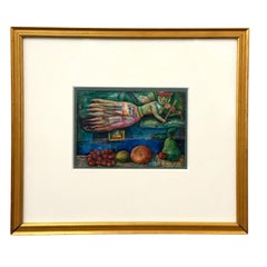 "Der Engel der Musik" Modernes surrealistisches Ölgemälde von Luis Alberto Solari