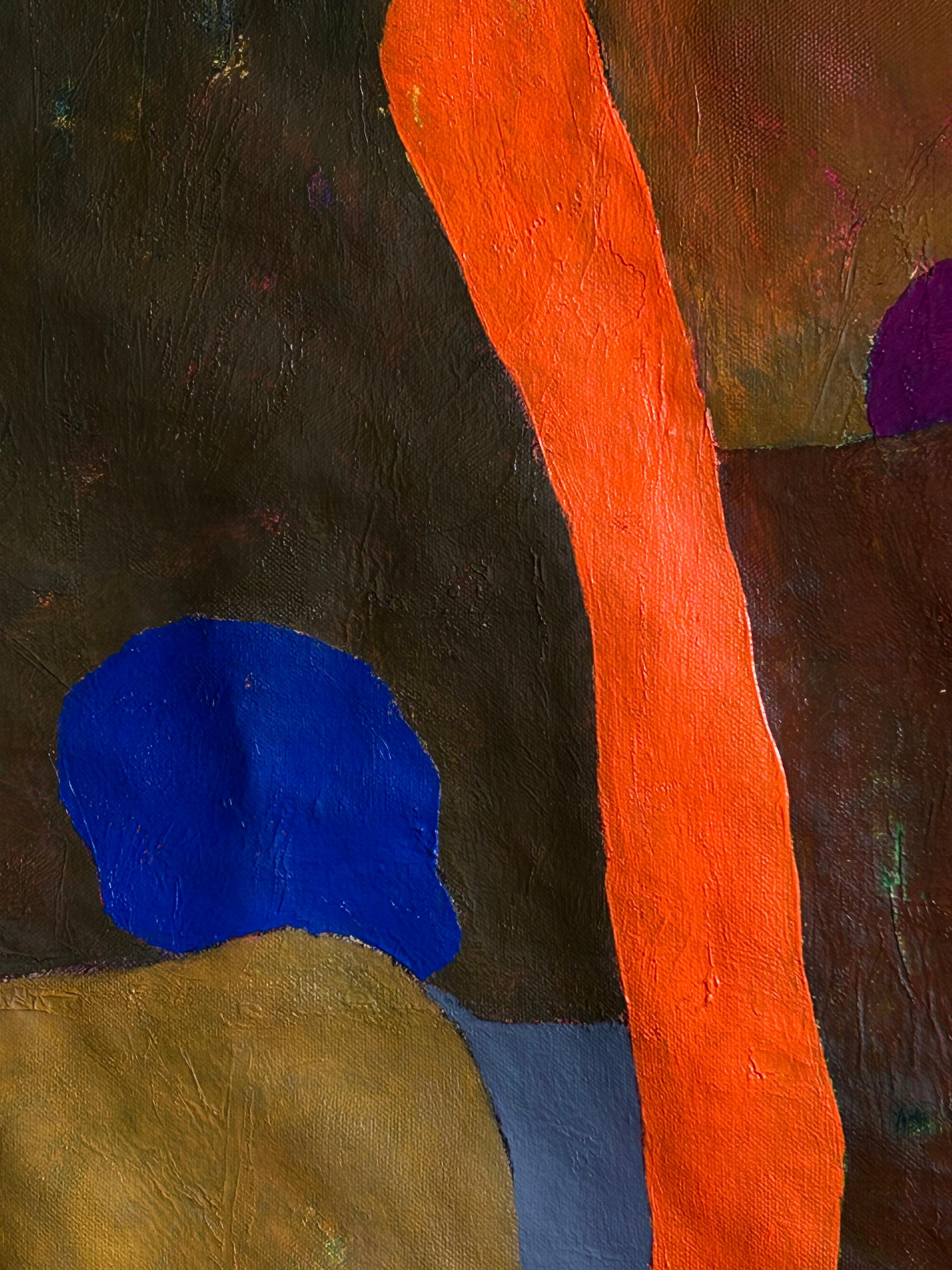 Abstract Composition with Color Fields – Contemporary Oil Painting im Angebot 1