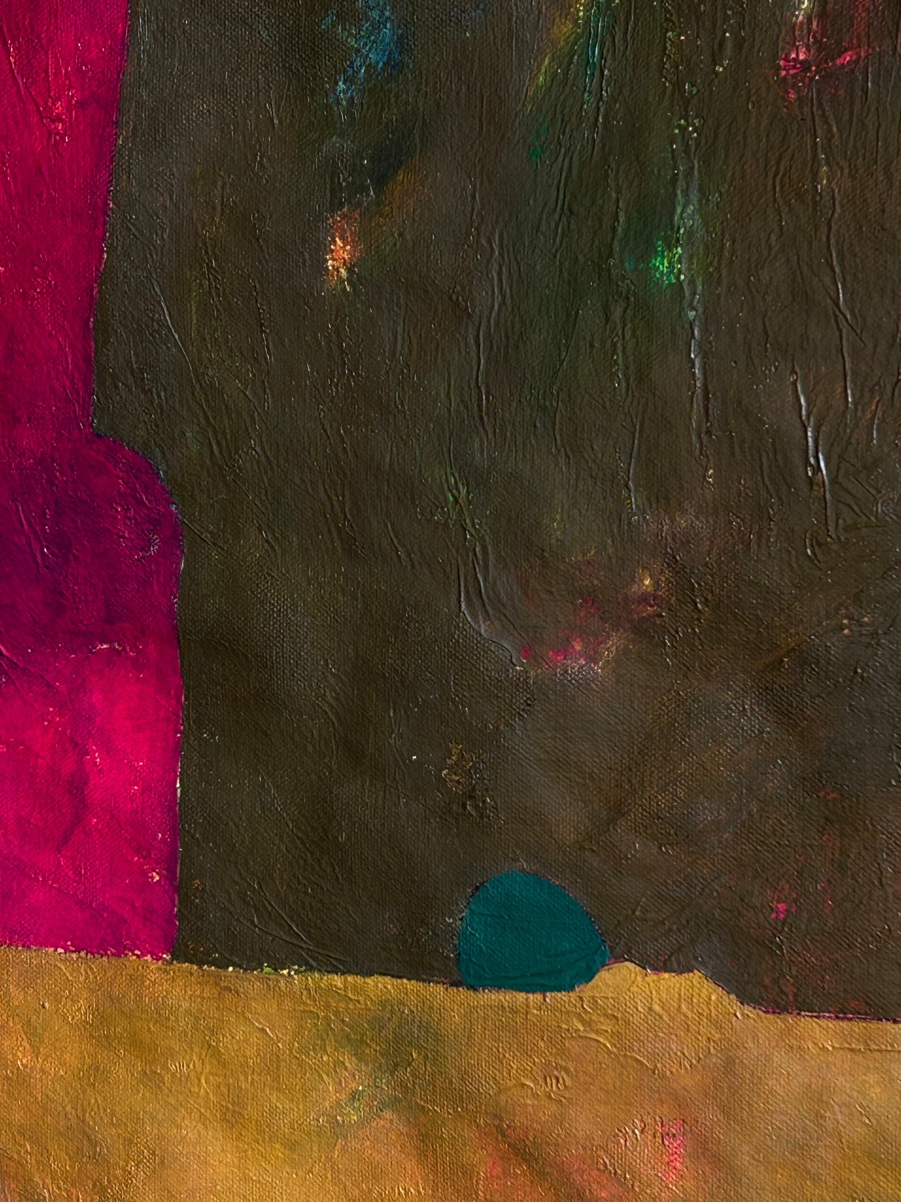 Abstract Composition with Color Fields – Contemporary Oil Painting im Angebot 2
