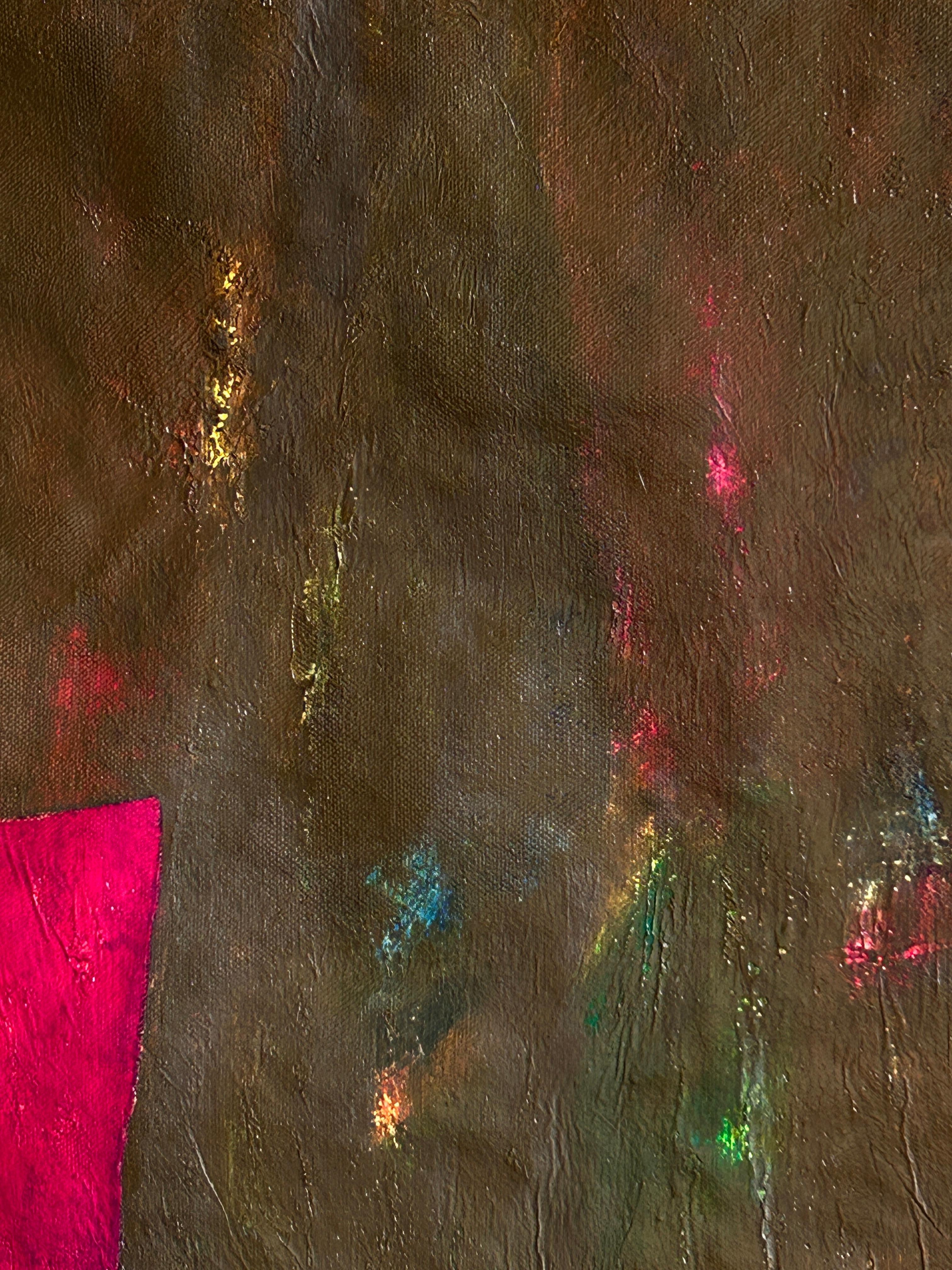 Abstract Composition with Color Fields – Contemporary Oil Painting im Angebot 3