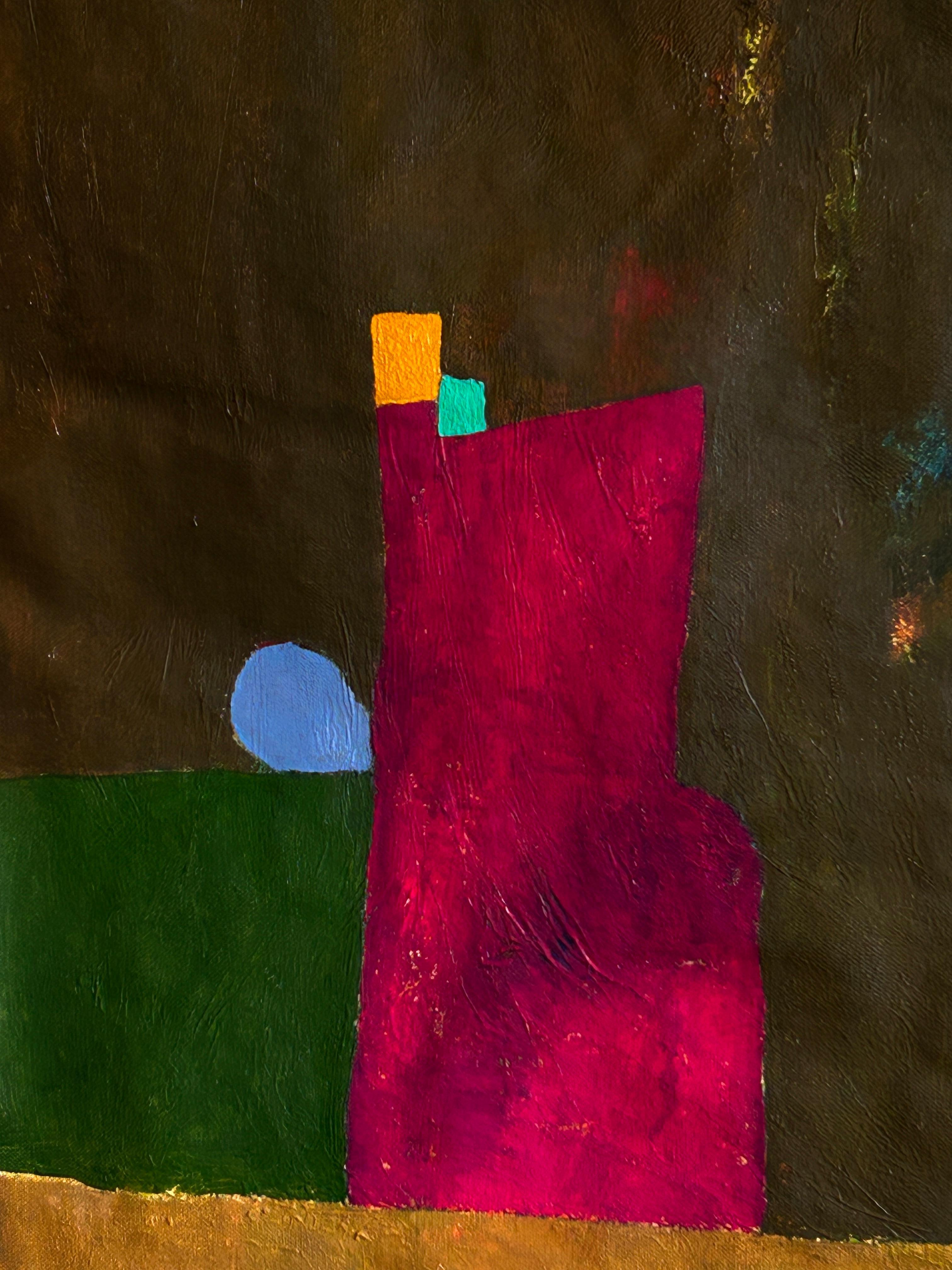 Abstract Composition with Color Fields – Contemporary Oil Painting im Angebot 4