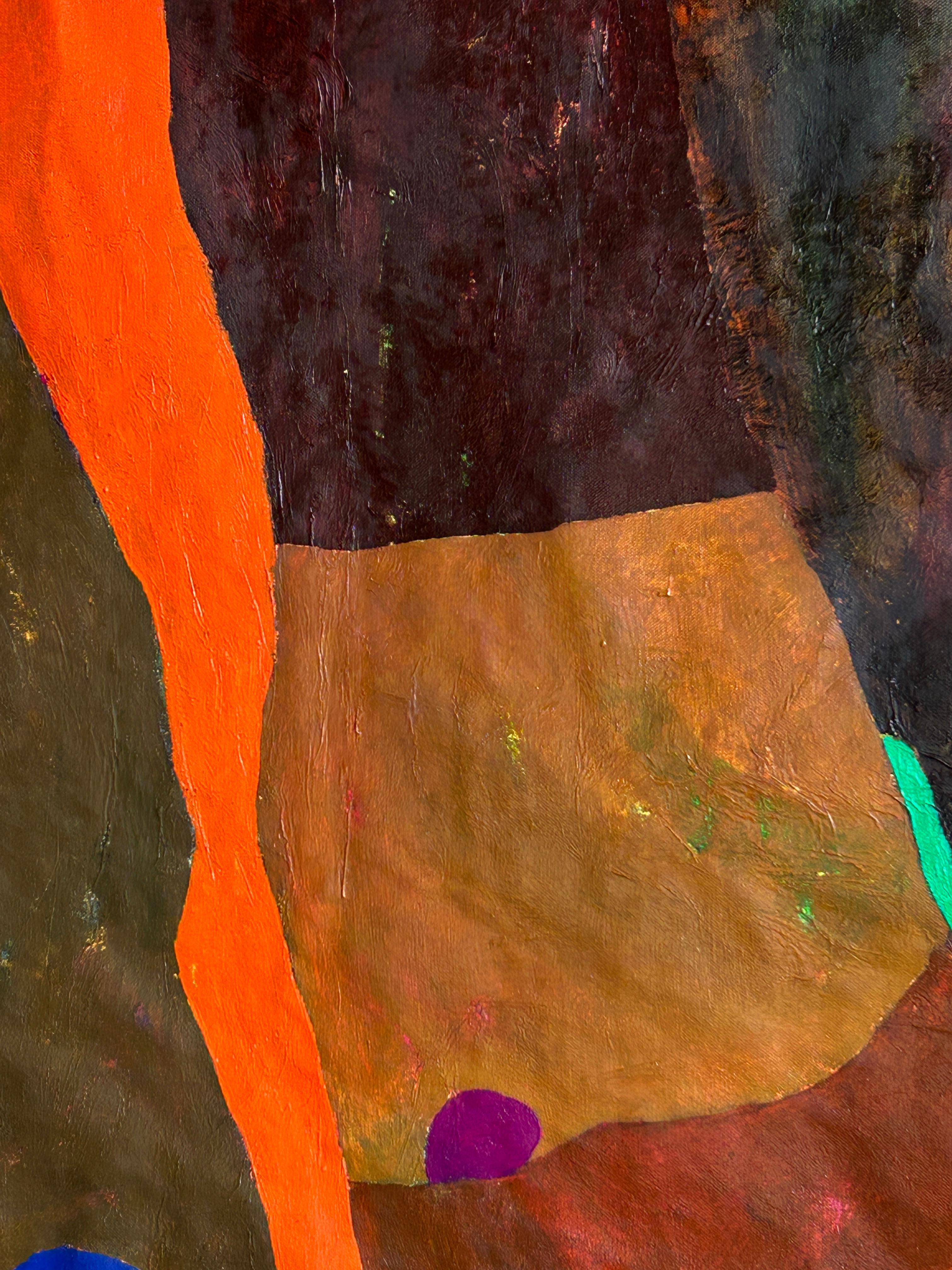 Abstract Composition with Color Fields – Contemporary Oil Painting im Angebot 6