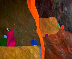 Abstract Composition with Color Fields – Contemporary Oil Painting