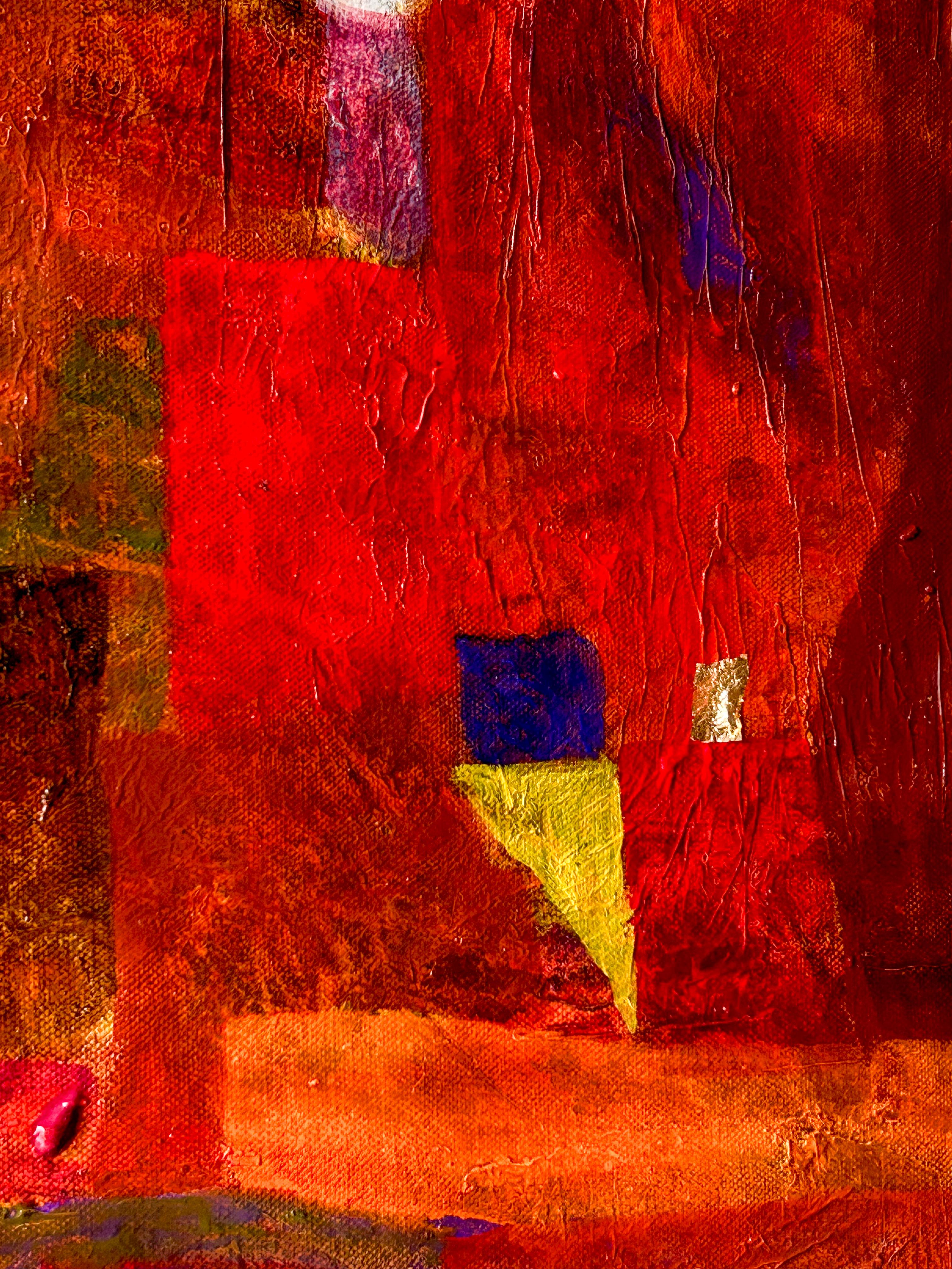 Abstract Figurative Oil On Canvas. 