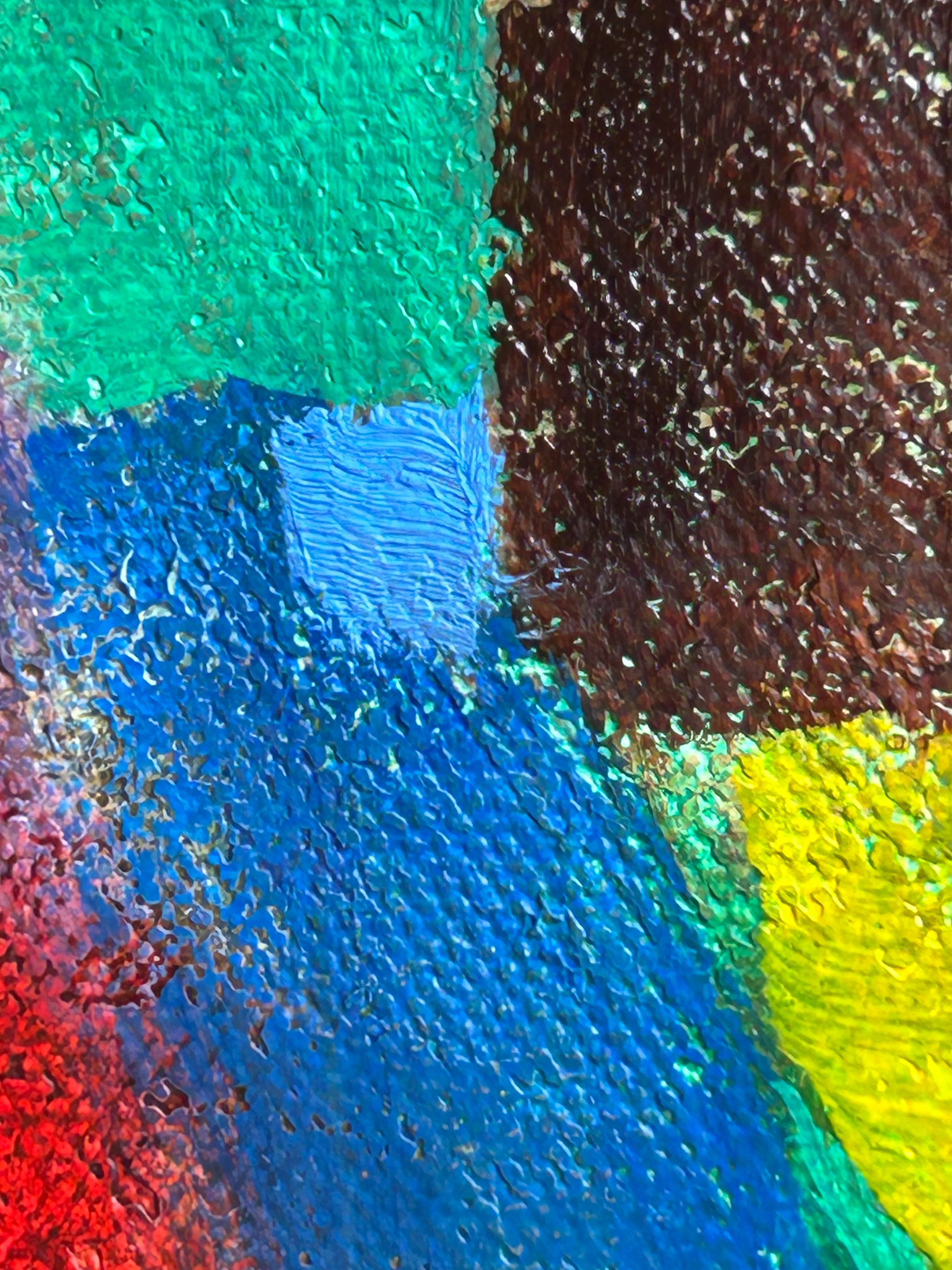 Abstract Contemporary Oil Painting On Canvas. 