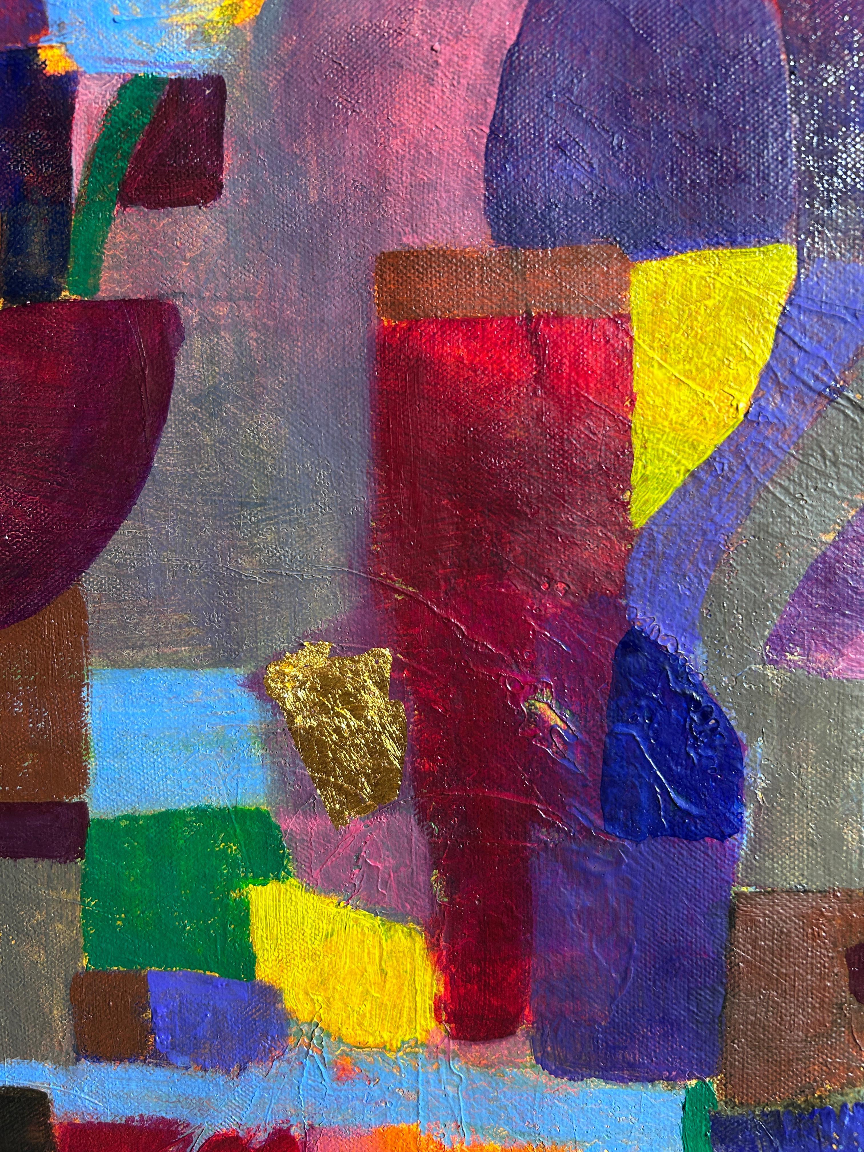 Abstract Oil Painting On Canvas. 
