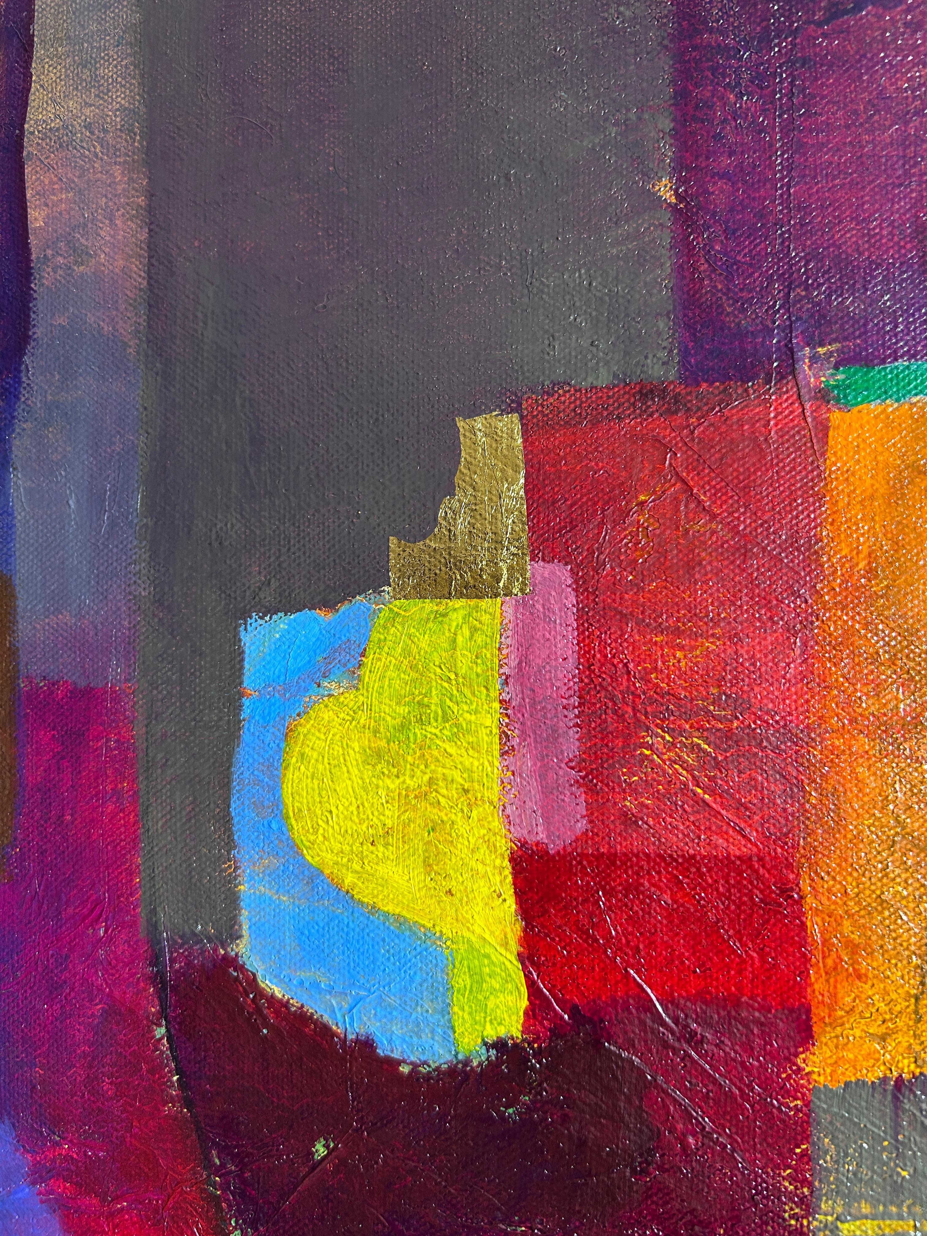 Abstract Oil Painting On Canvas. 