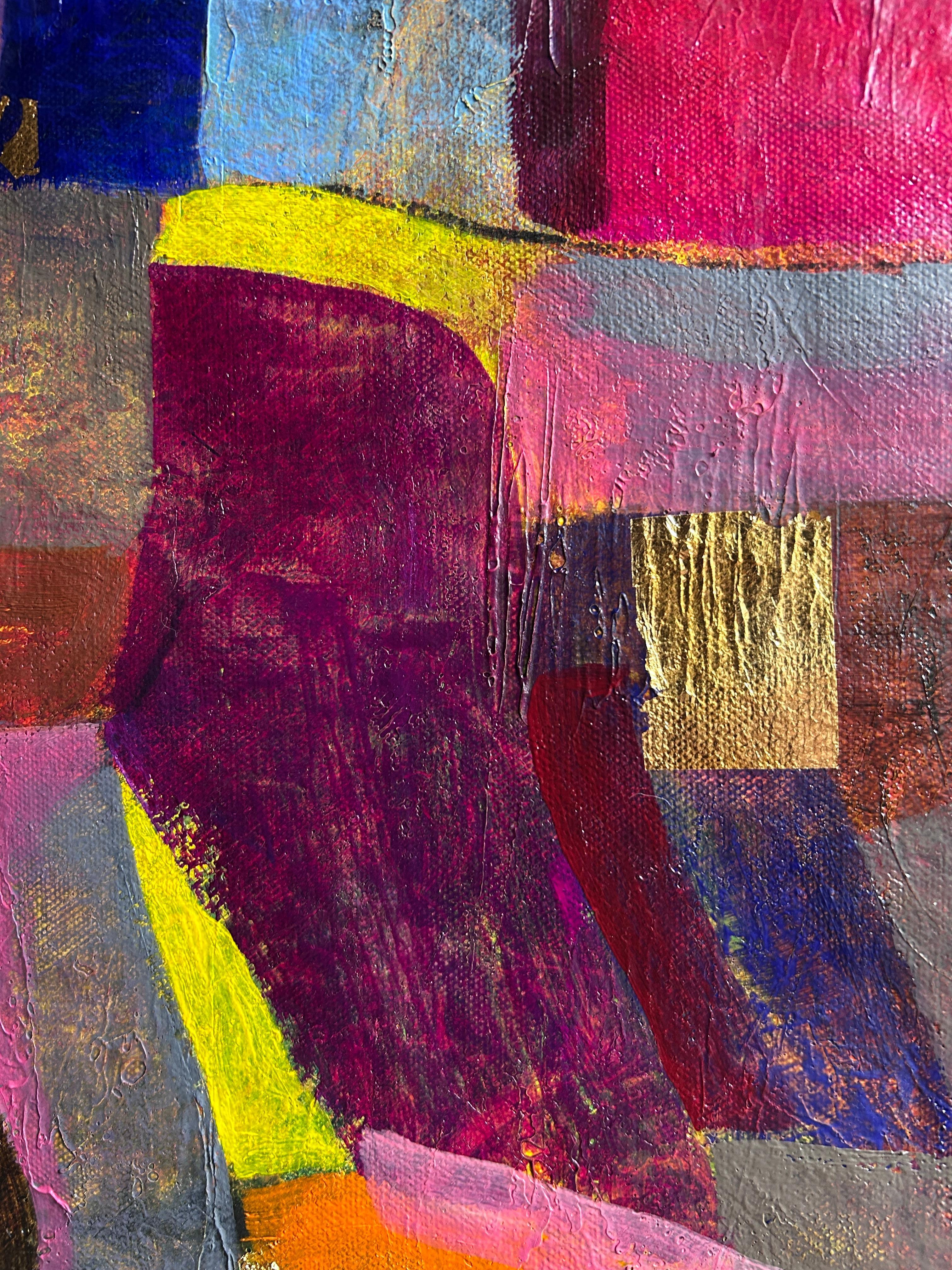 Abstract Oil Painting On Canvas. 