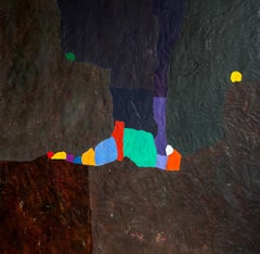 Peinture à l'huile abstraite. « Story Of An Gray Exodus »