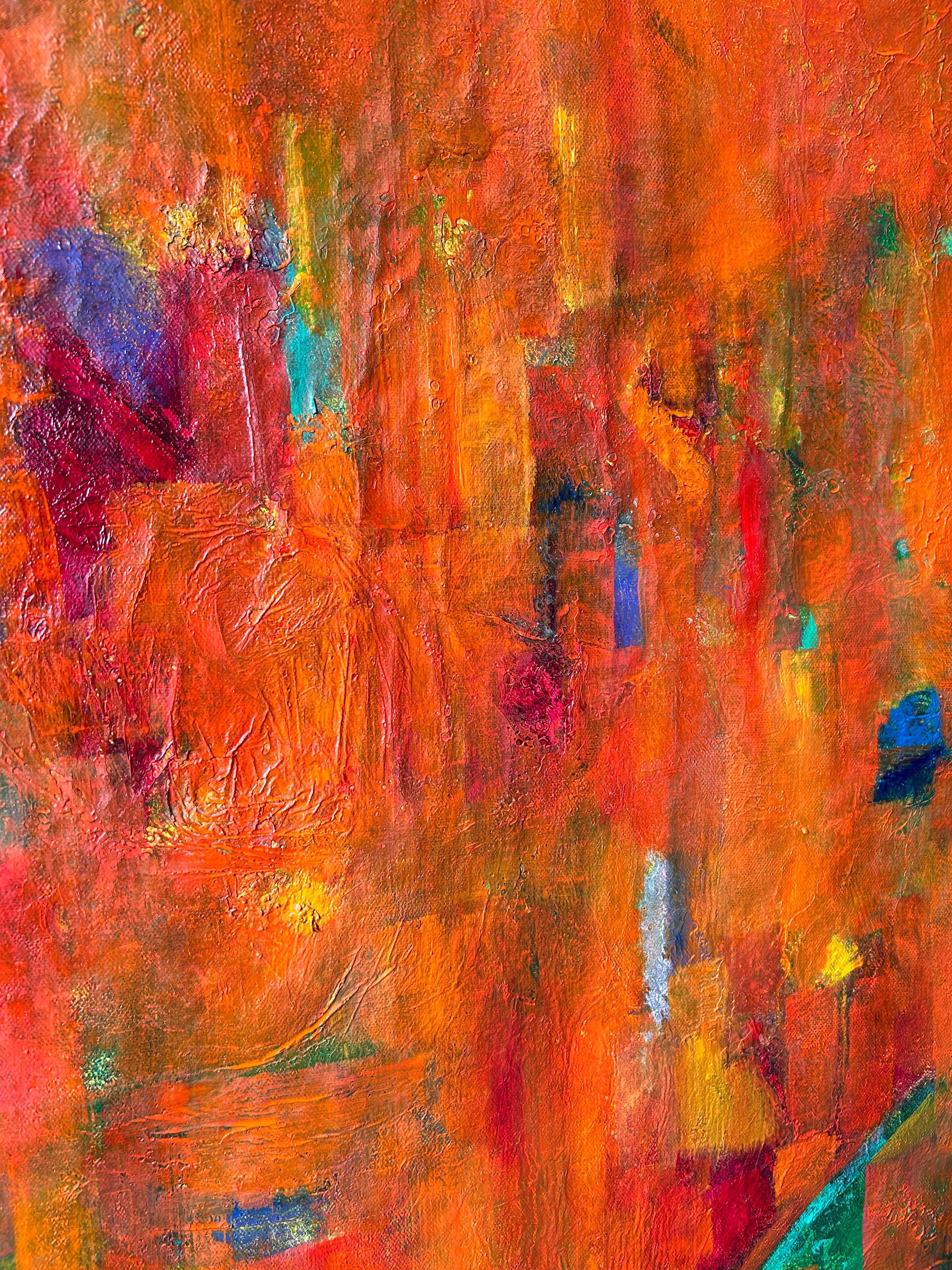 Pittura astratta olio su tela. 