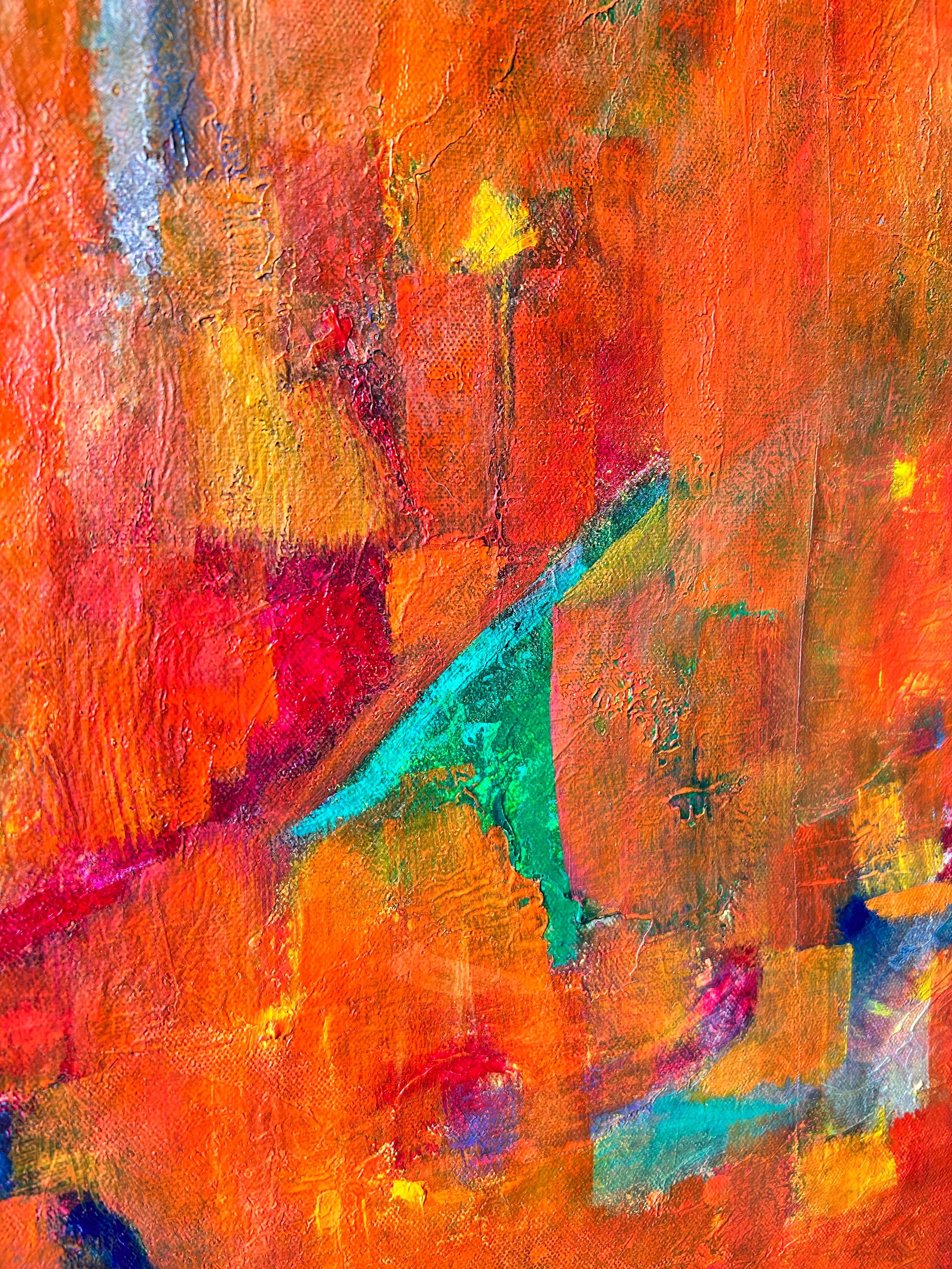 Pittura astratta olio su tela. 