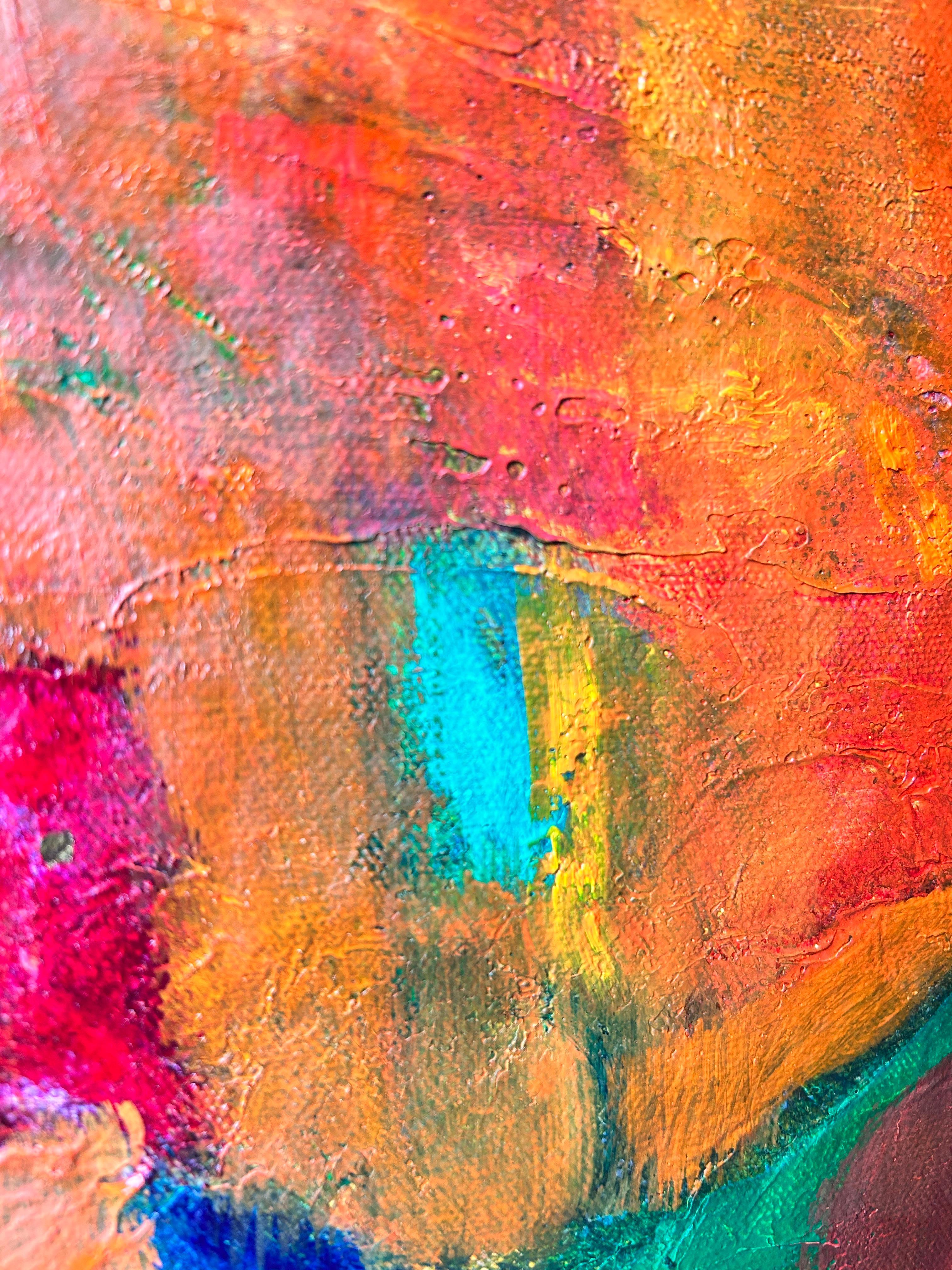 Pittura astratta olio su tela. 