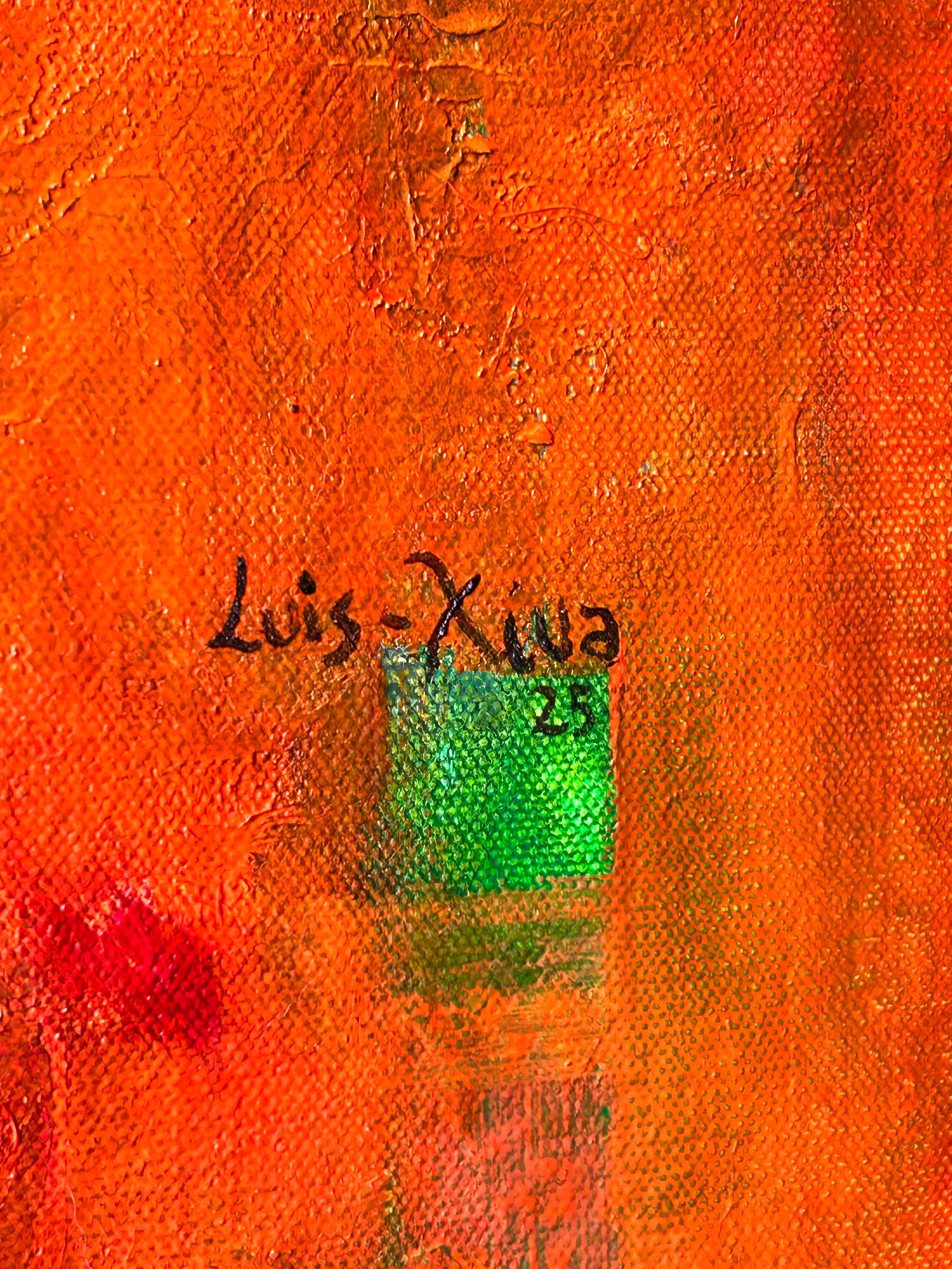 Pittura astratta olio su tela. 
