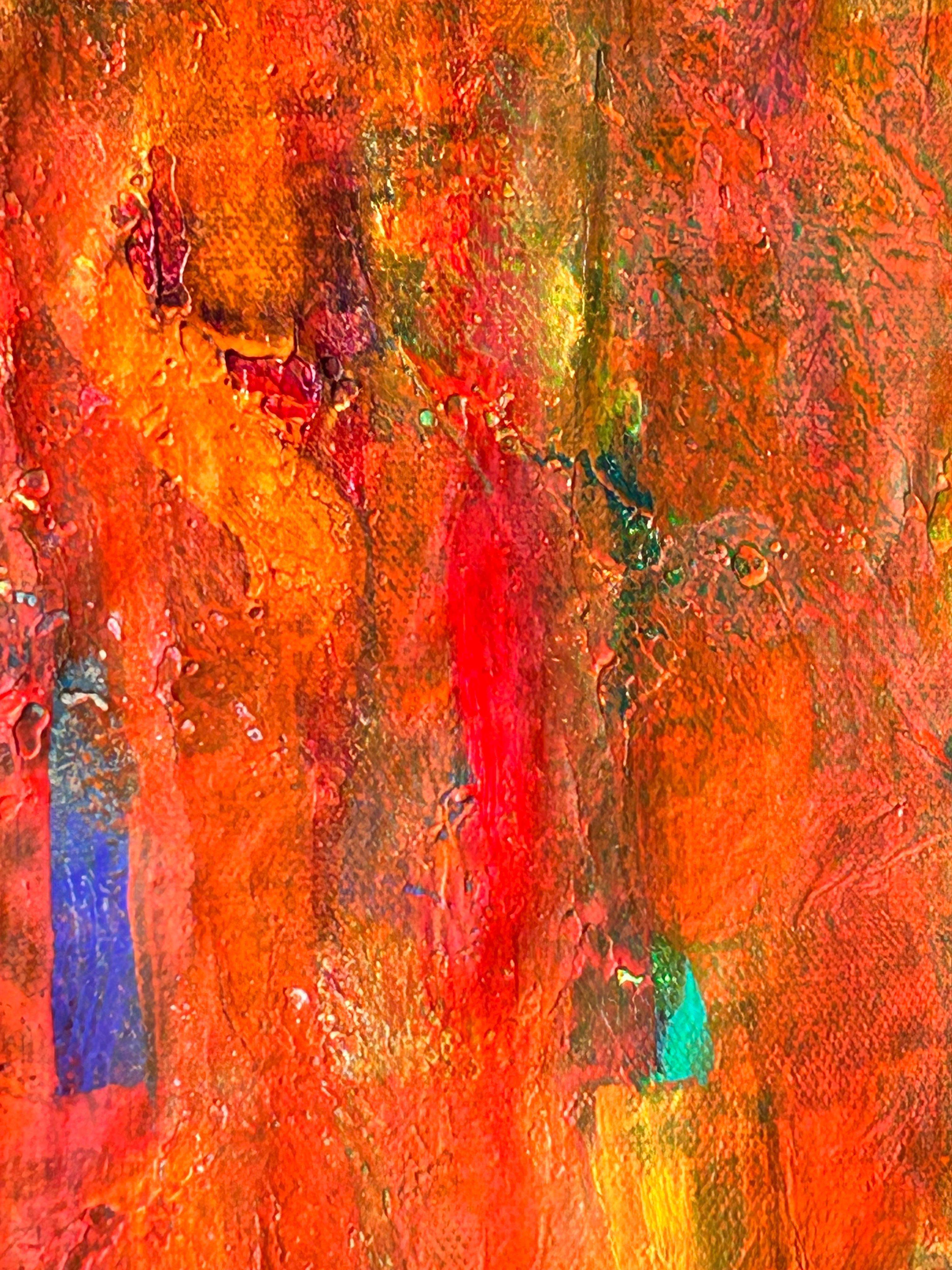 Pittura astratta olio su tela. 