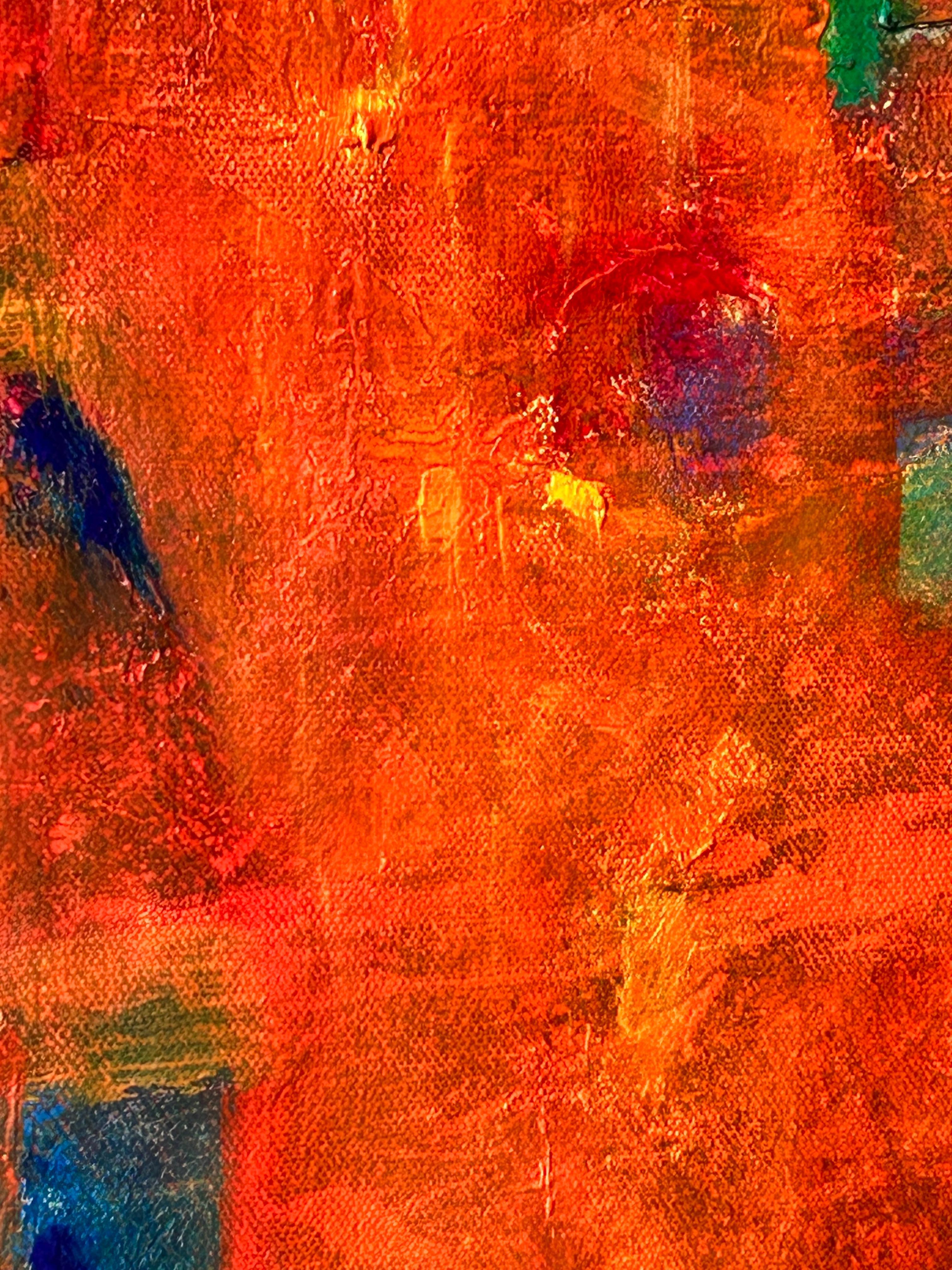 Pittura astratta olio su tela. 