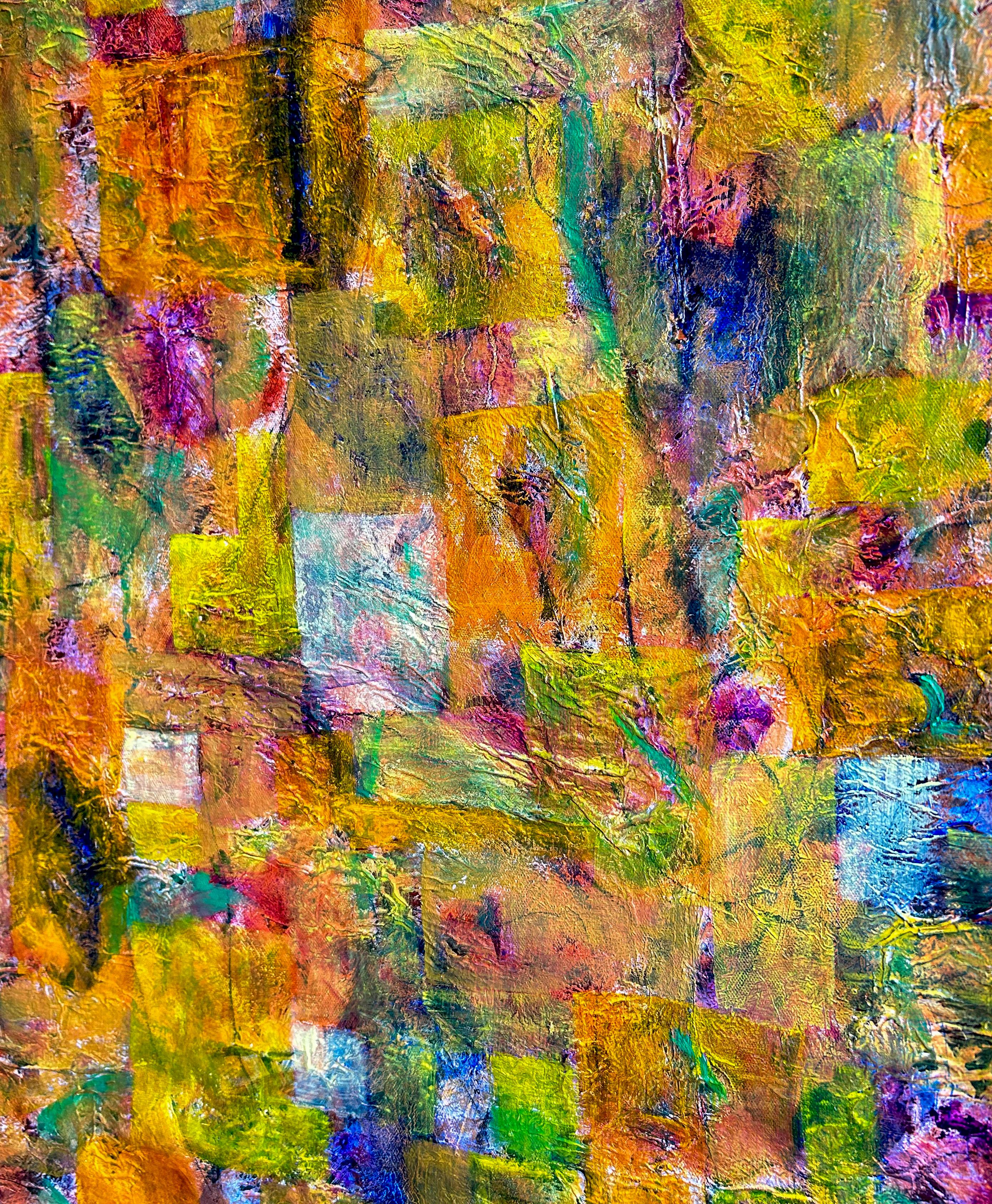 Yellow Symphony: Vibrant Abstract Painting For Sale 10