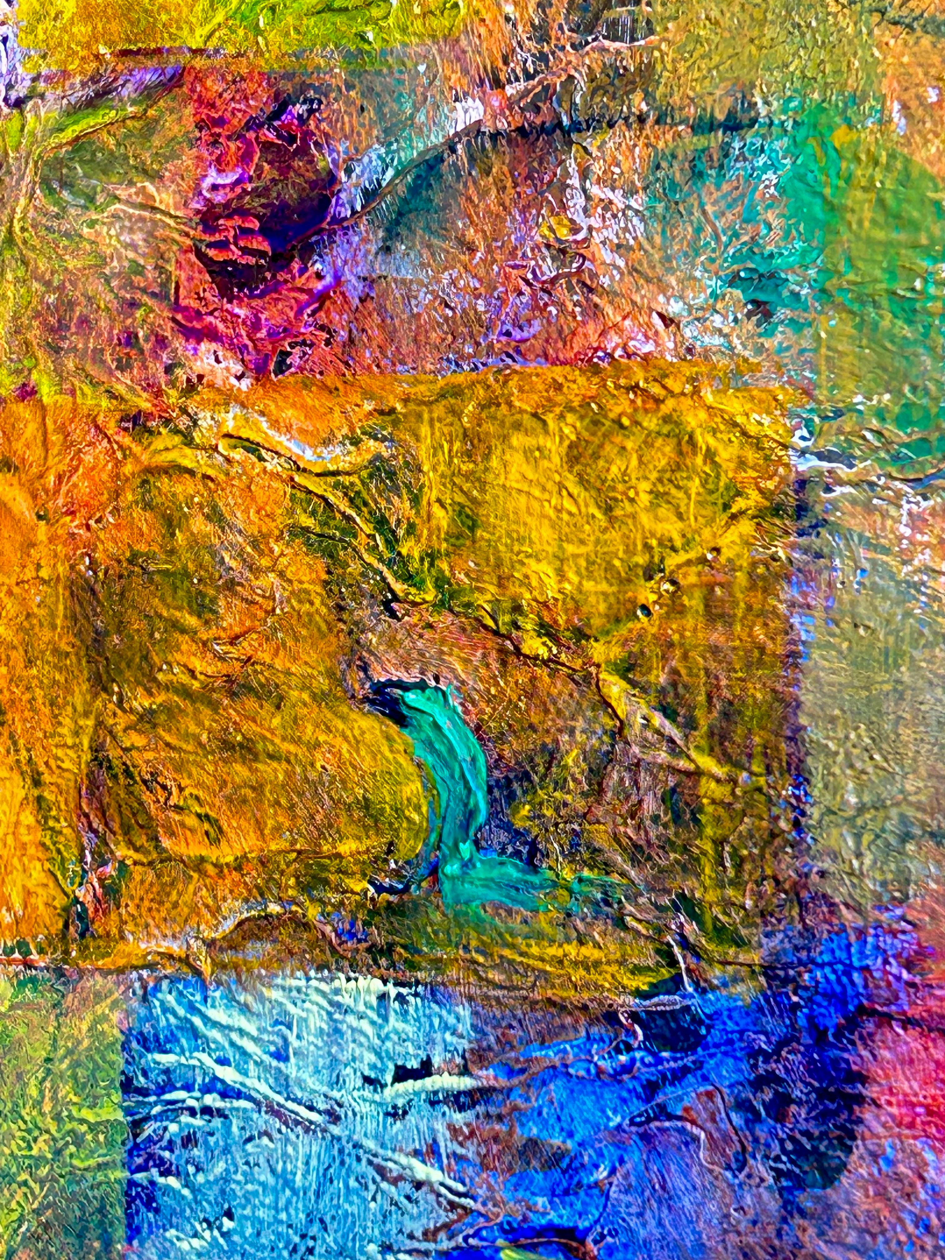 Yellow Symphony: Vibrant Abstract Painting For Sale 11