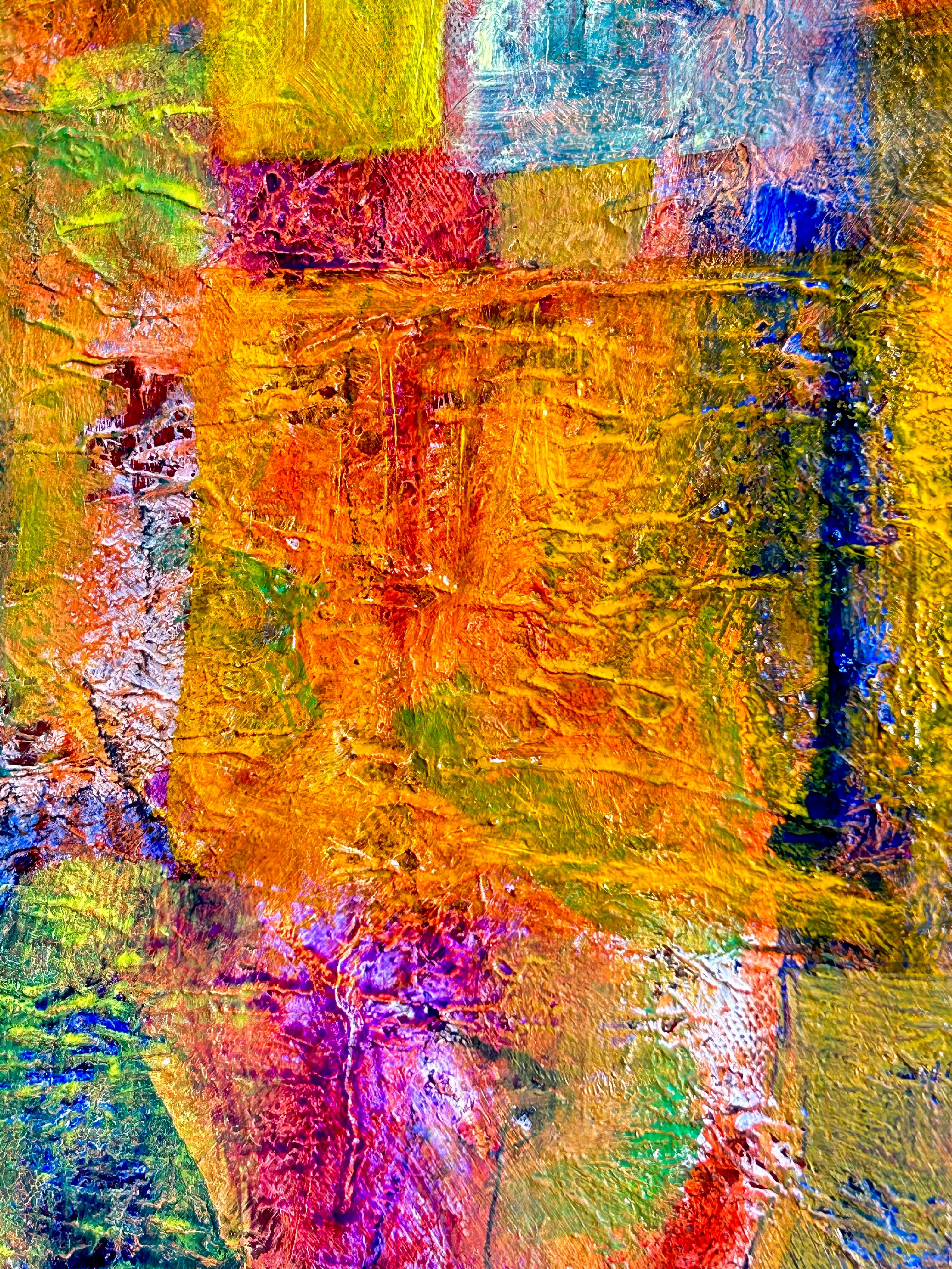 Yellow Symphony: Vibrant Abstract Painting For Sale 3