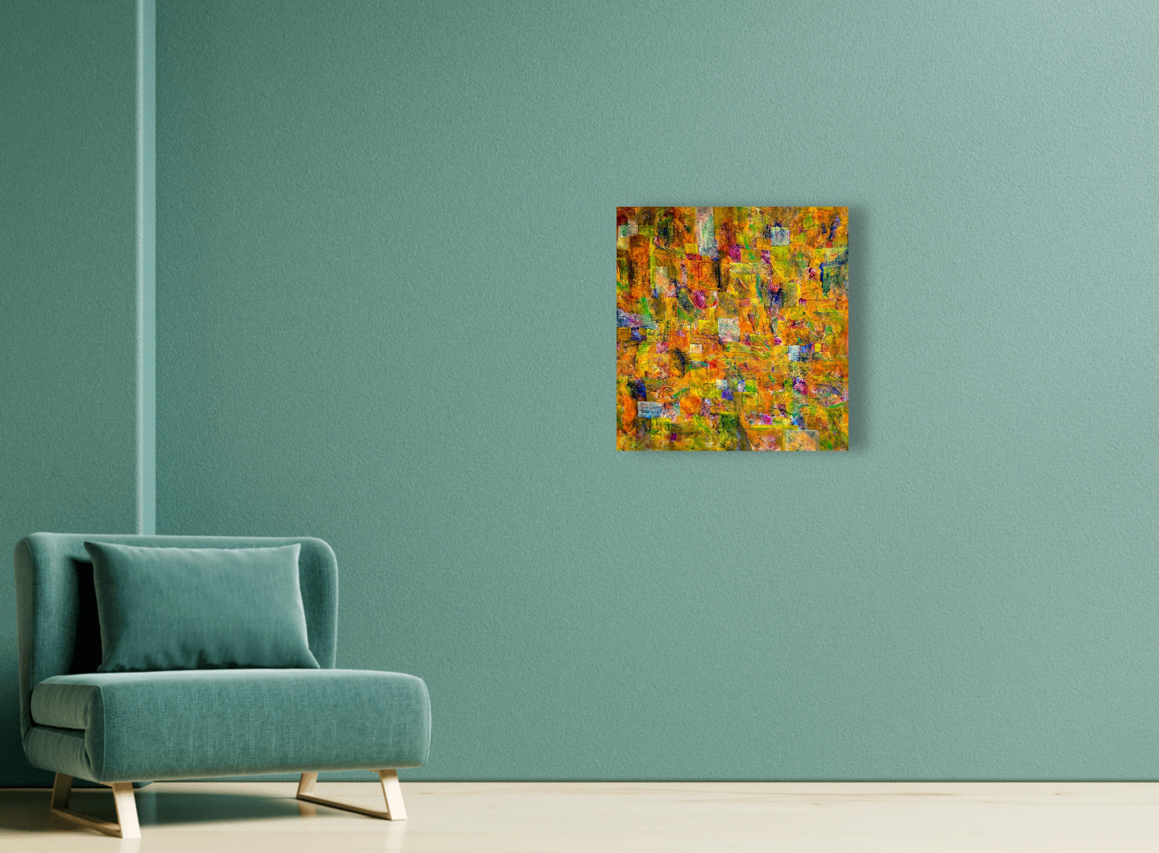 Yellow Symphony: Vibrant Abstract Painting For Sale 6