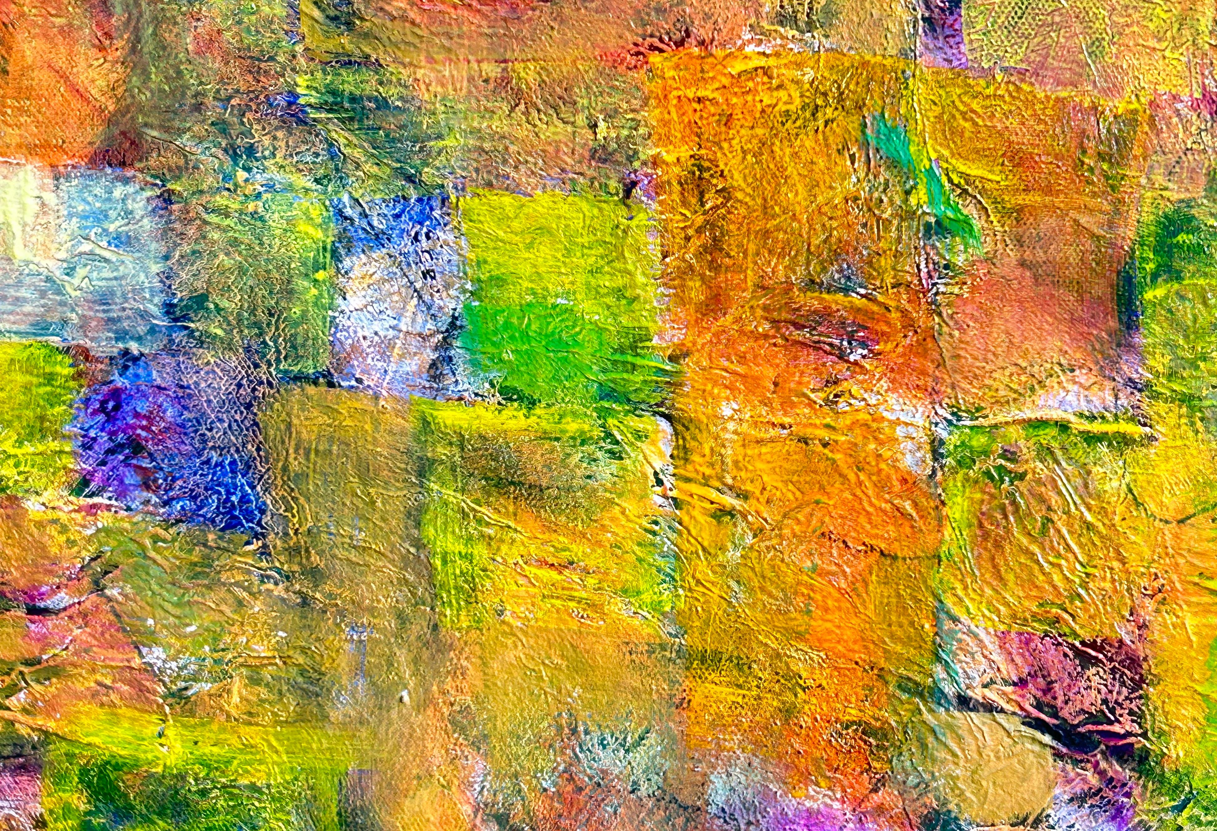 Yellow Symphony: Vibrant Abstract Painting For Sale 7