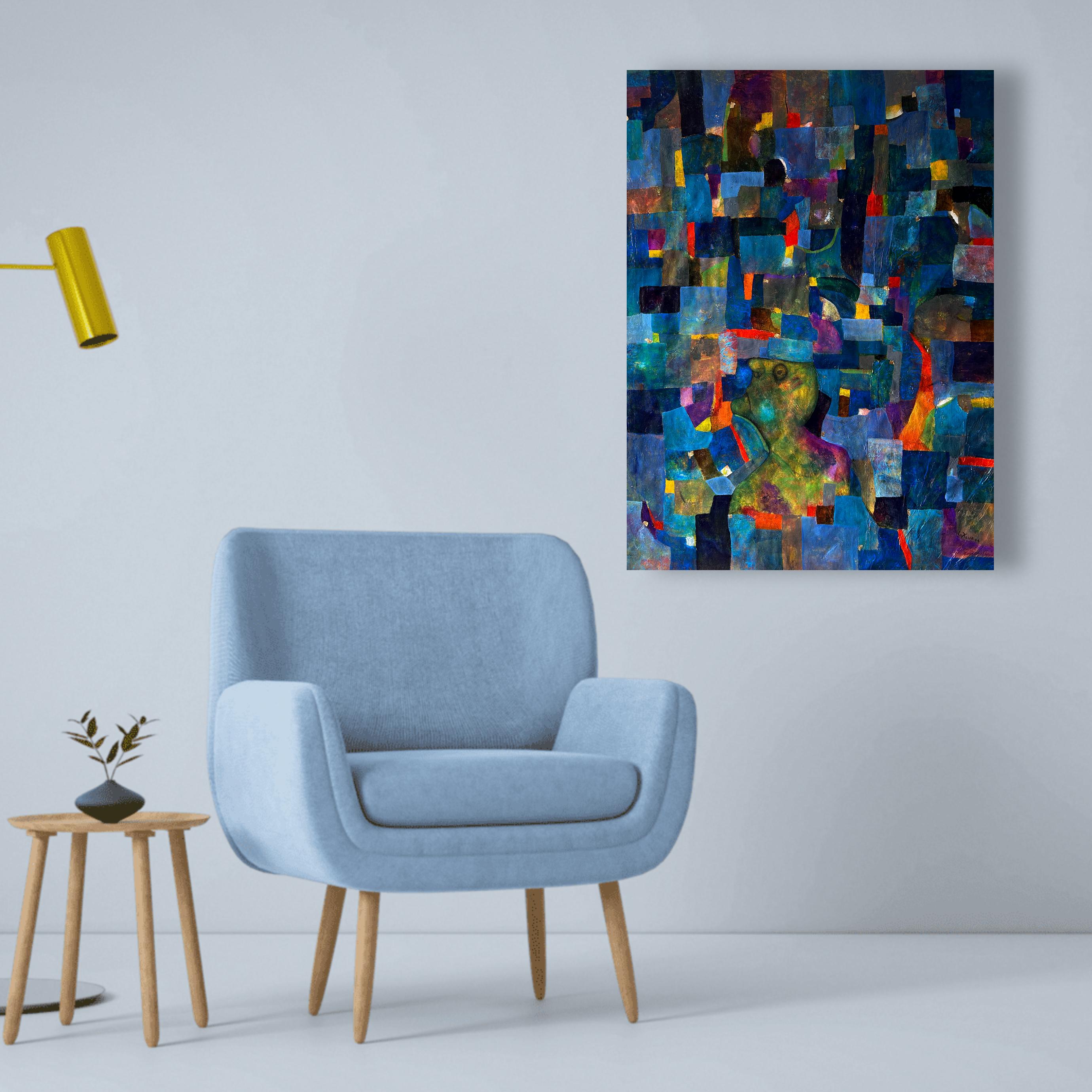 Contemporary Abstract - Figurative Oil On Canvas. 