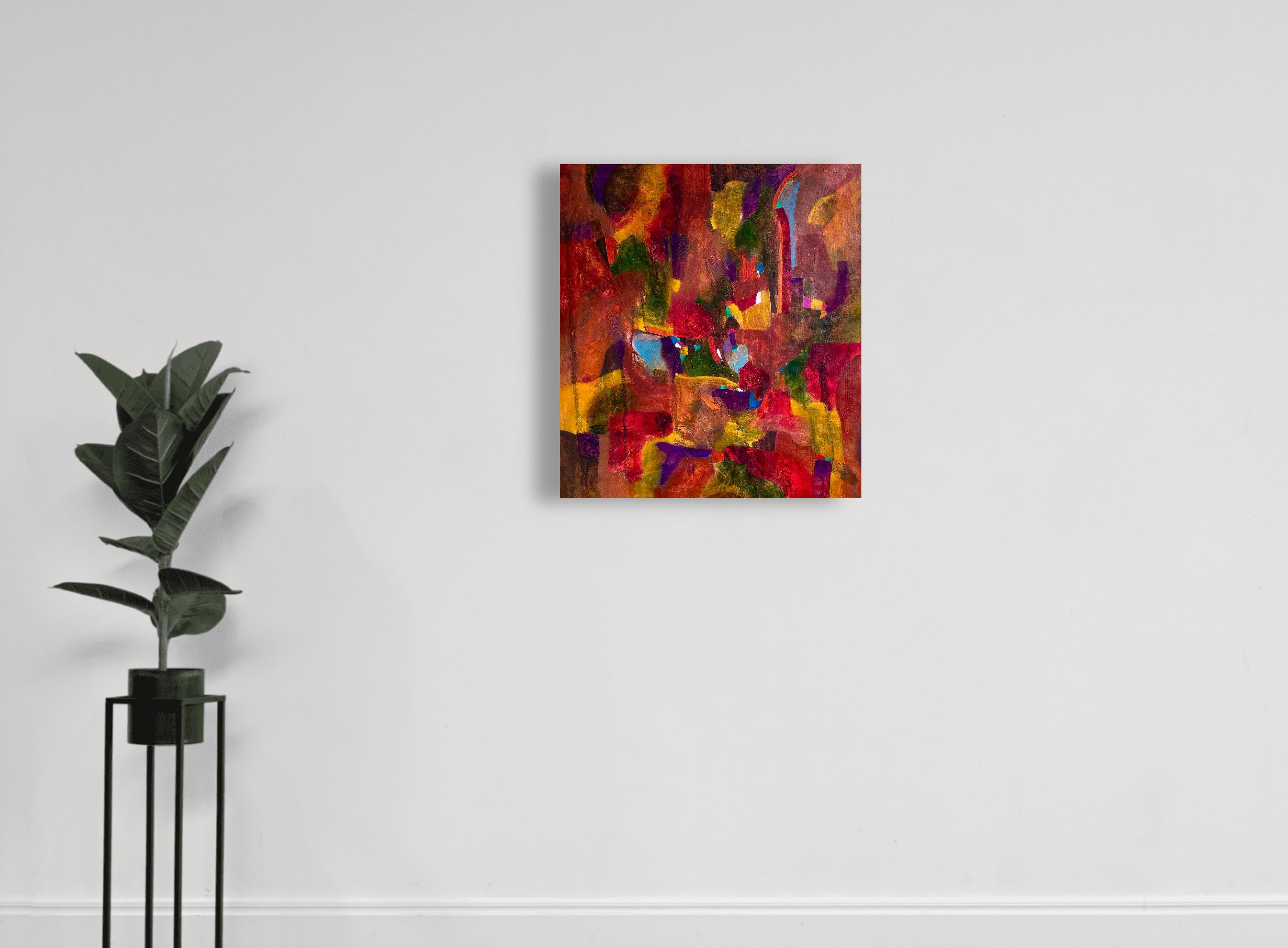 Abstracto contemporáneo - Óleo sobre lienzo. 