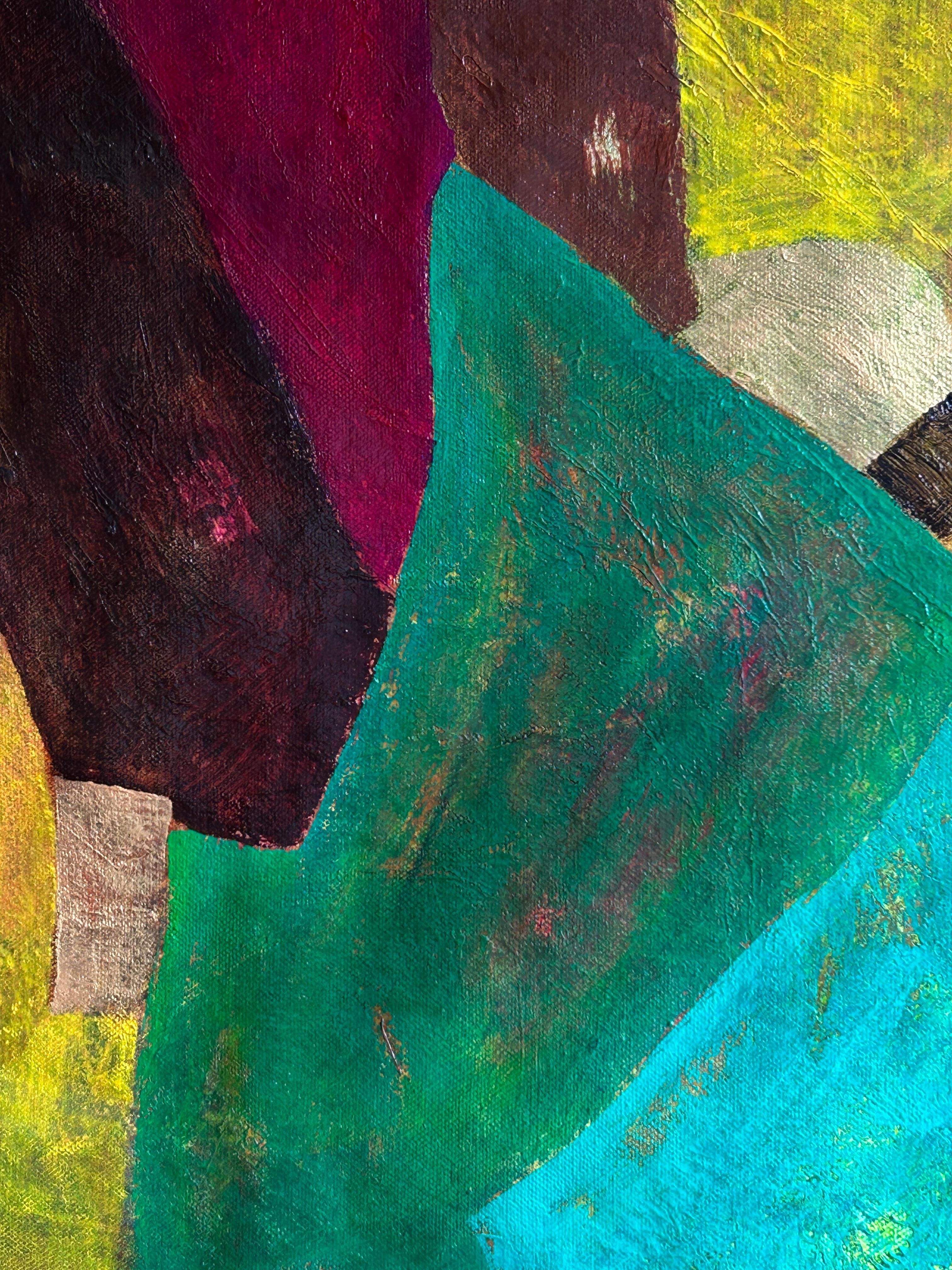 Contemporary Abstract Oil Painting on Canvas 