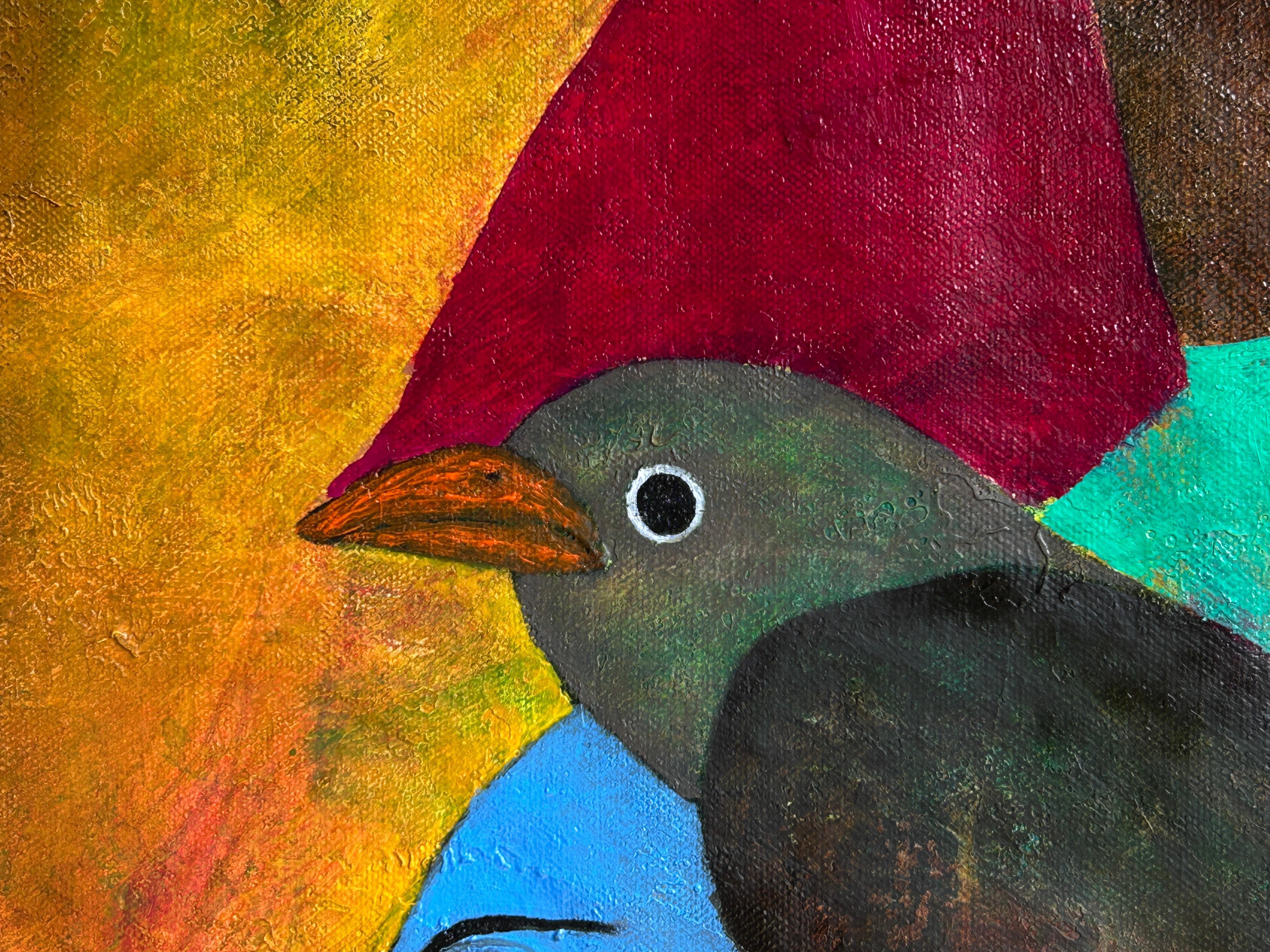 Contemporary Abstract Oil Painting on Canvas 