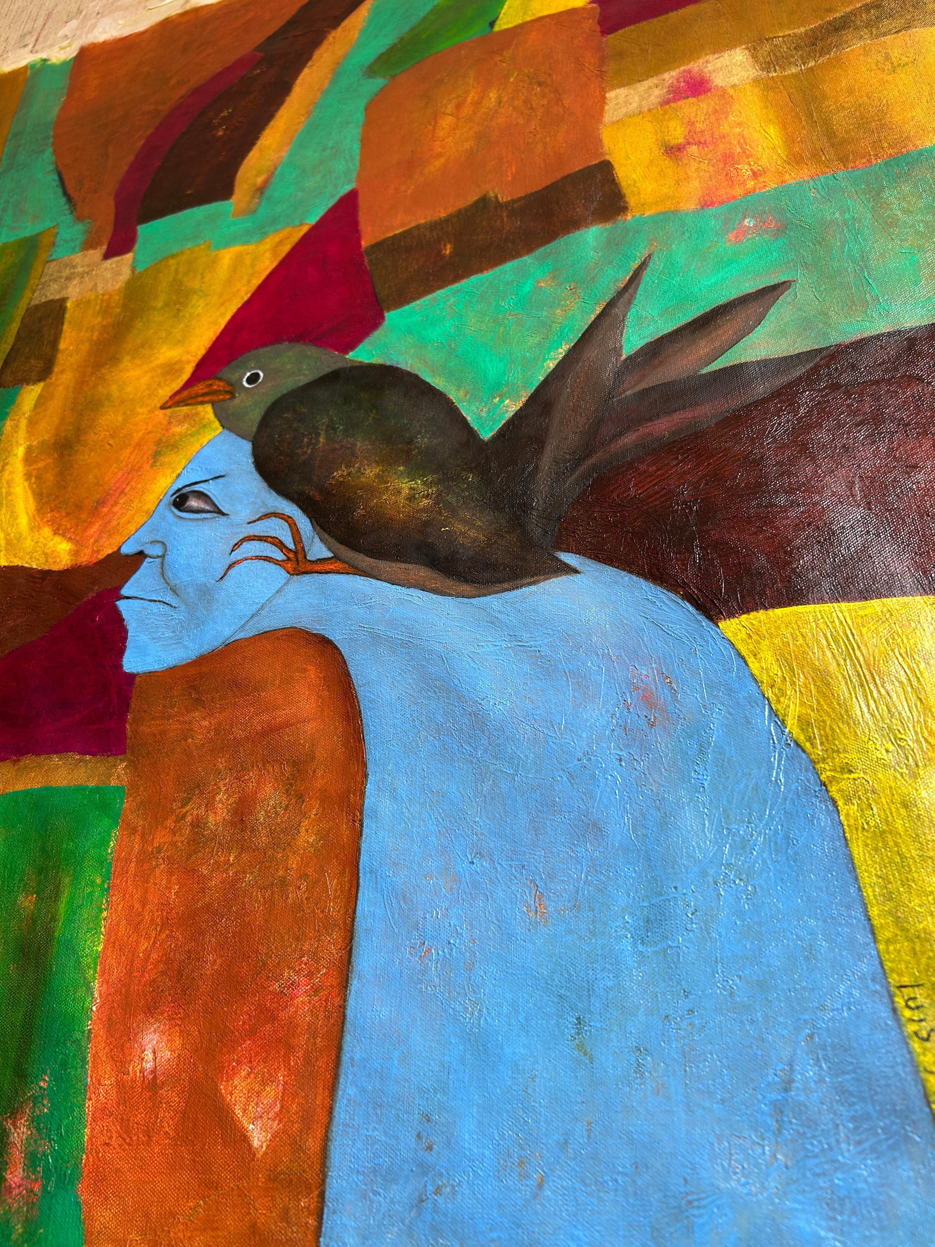 Contemporary Abstract Oil Painting on Canvas 