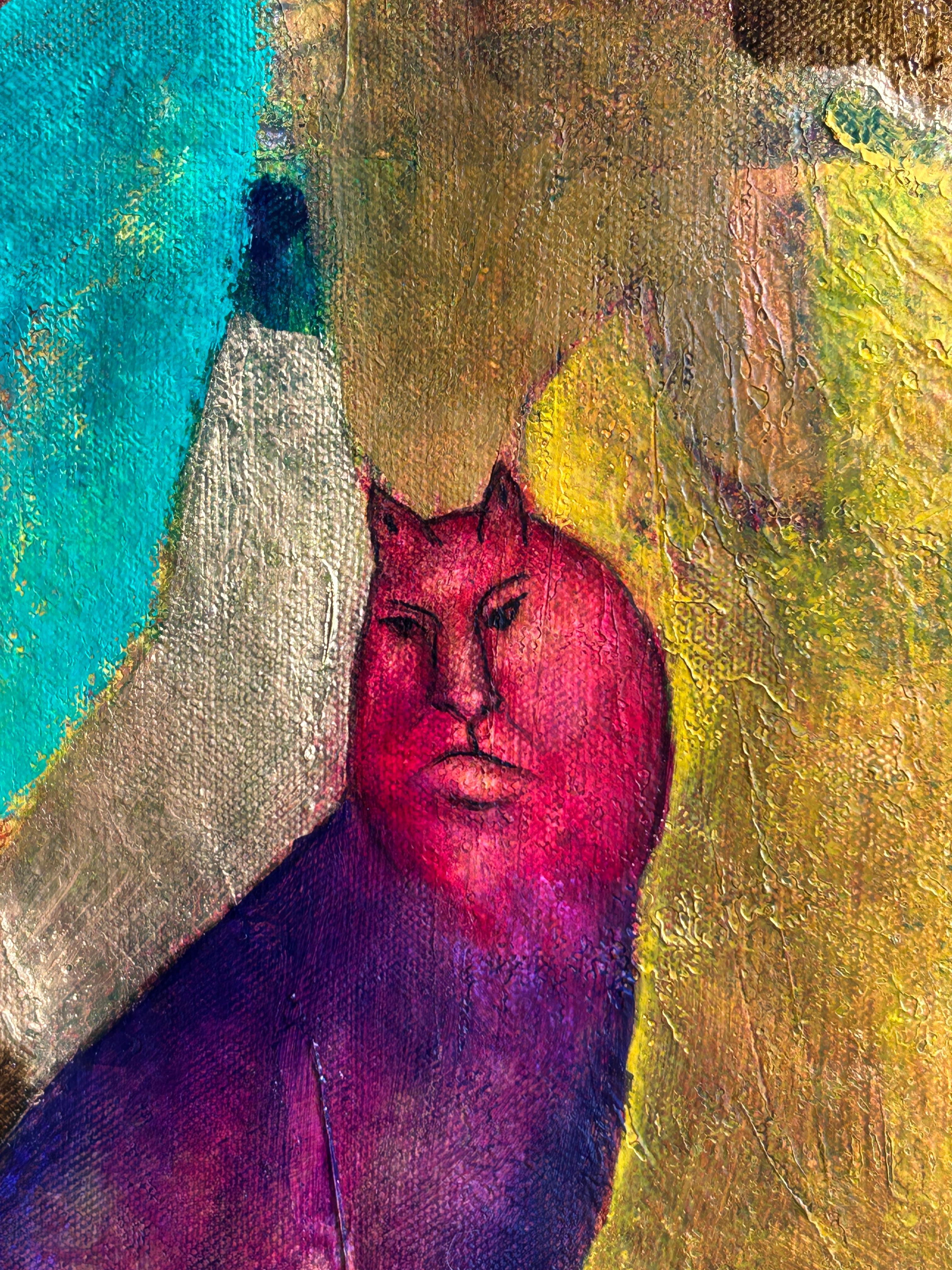 Contemporary Abstract Oil Painting on Canvas 