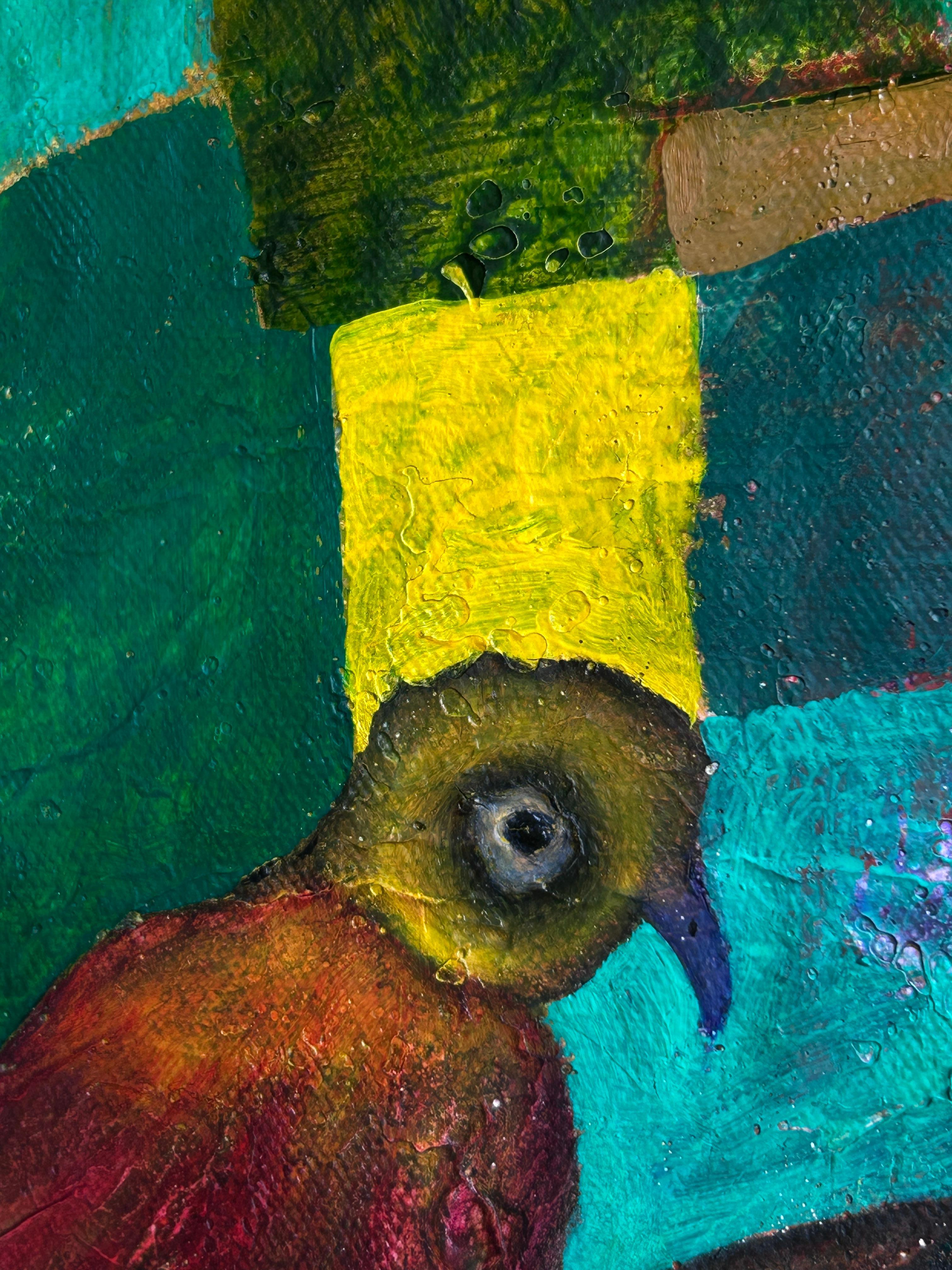 Contemporary Abstract Oil Painting On Canvas. Whispers Of The Jungle For Sale 1