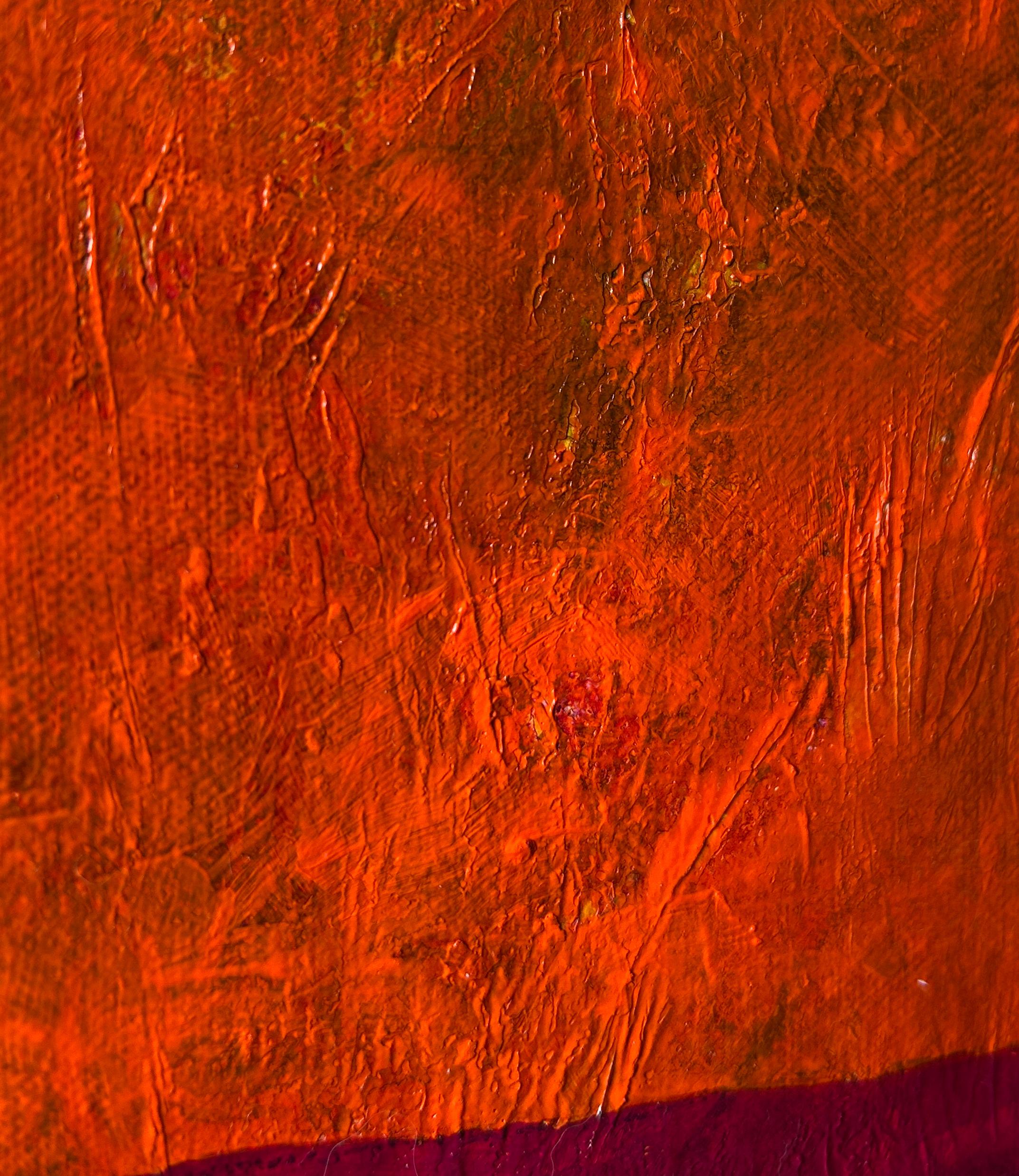 Contemporary Art, Oil on Canvas And Textures, Man-Animal And Flower. “The Gifts” For Sale 5