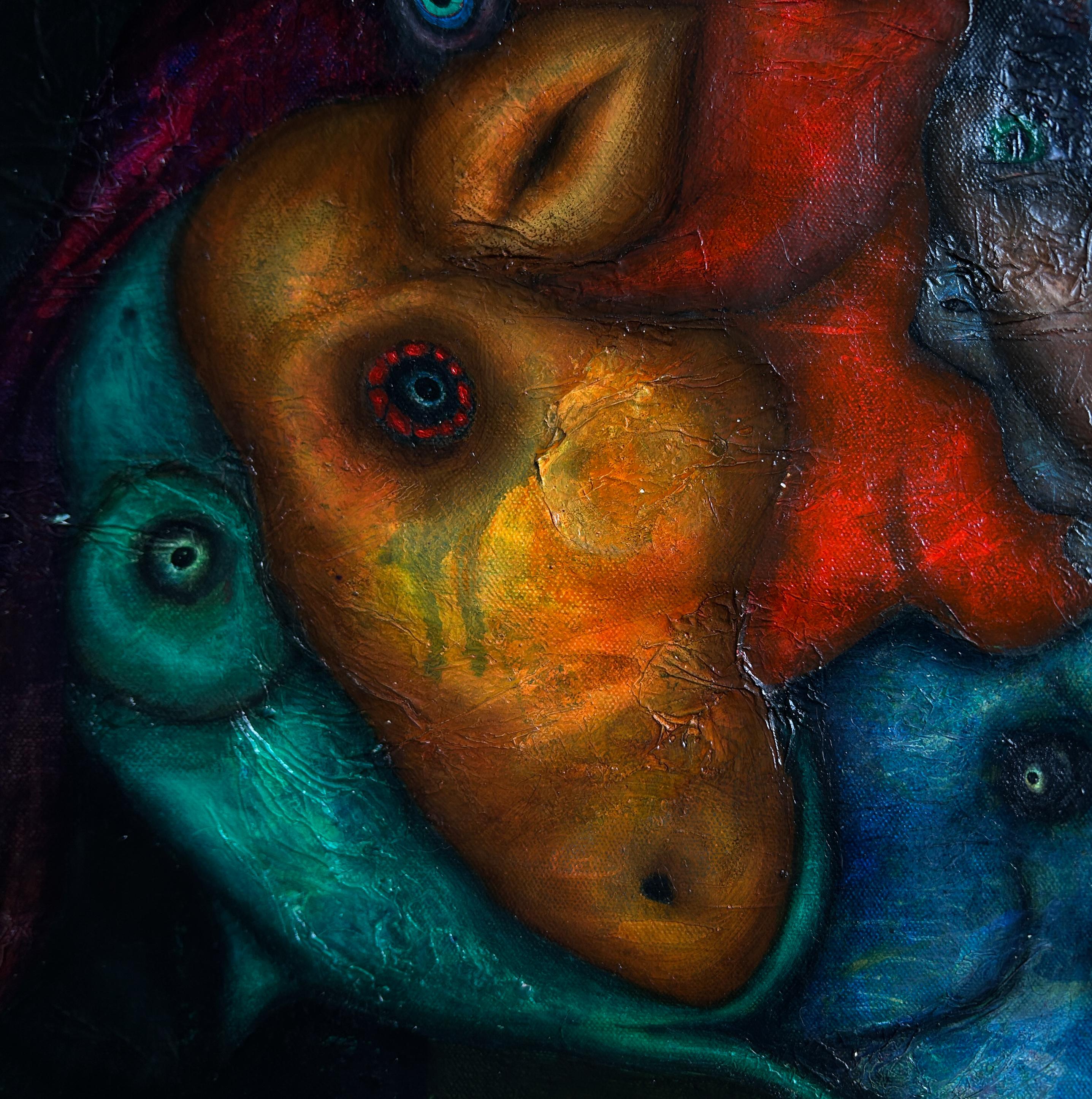 Contemporary Oil Paint On Canvas 