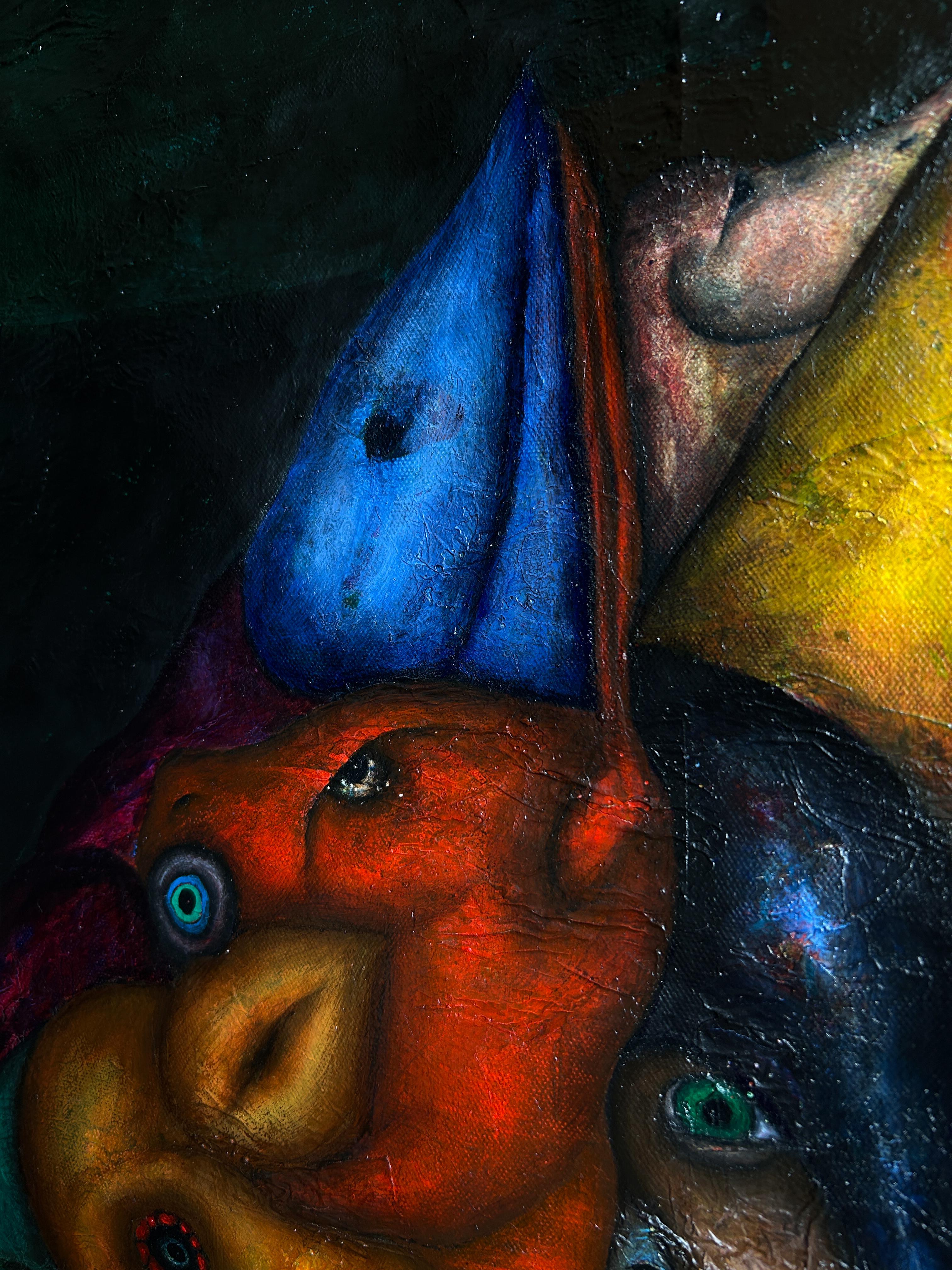 Contemporary Oil Paint On Canvas 