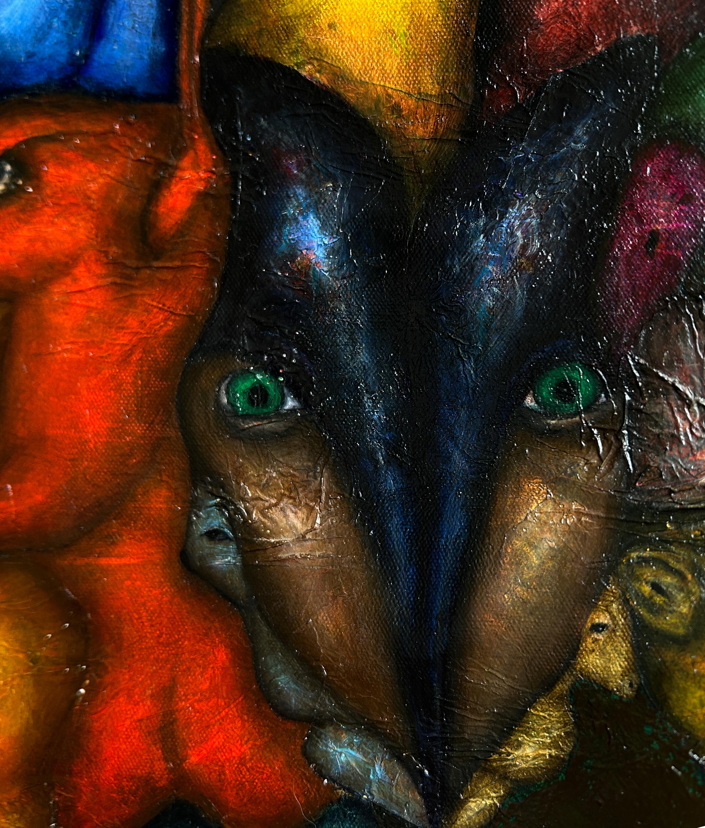 Contemporary Oil Paint On Canvas 