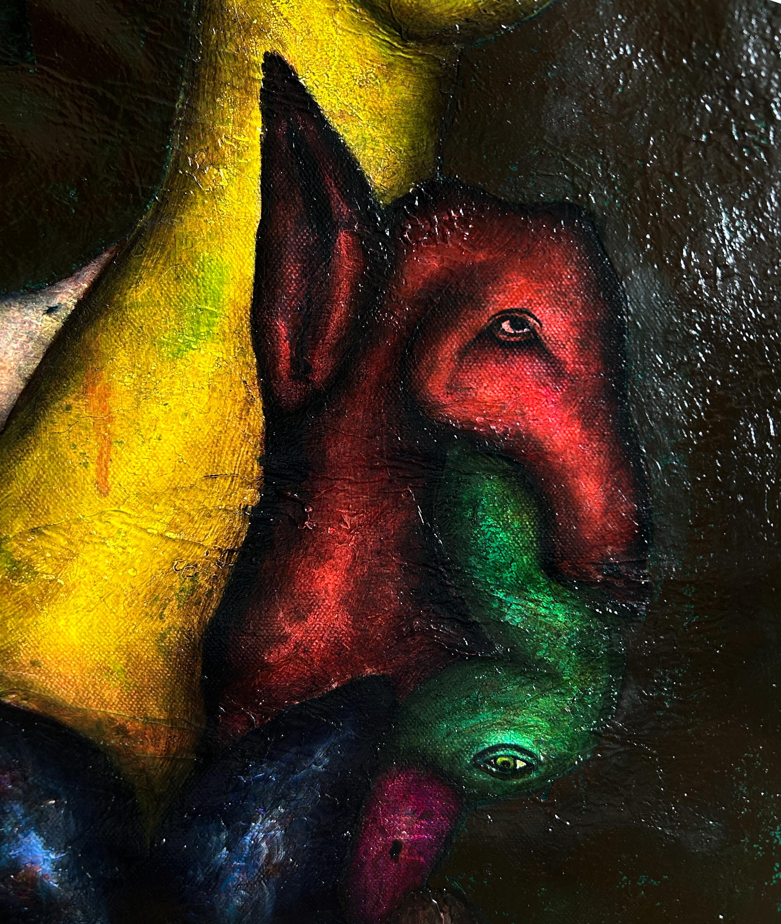 Contemporary Oil Paint On Canvas 
