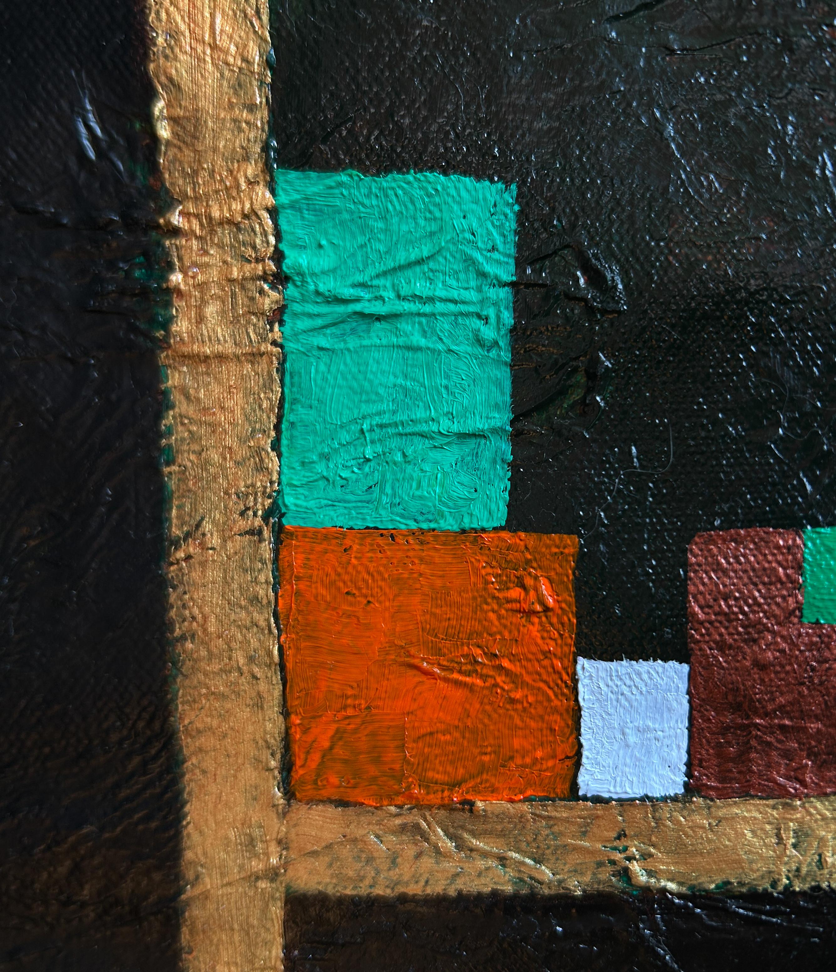 Contemporary Oil Painting On Canvas. 
