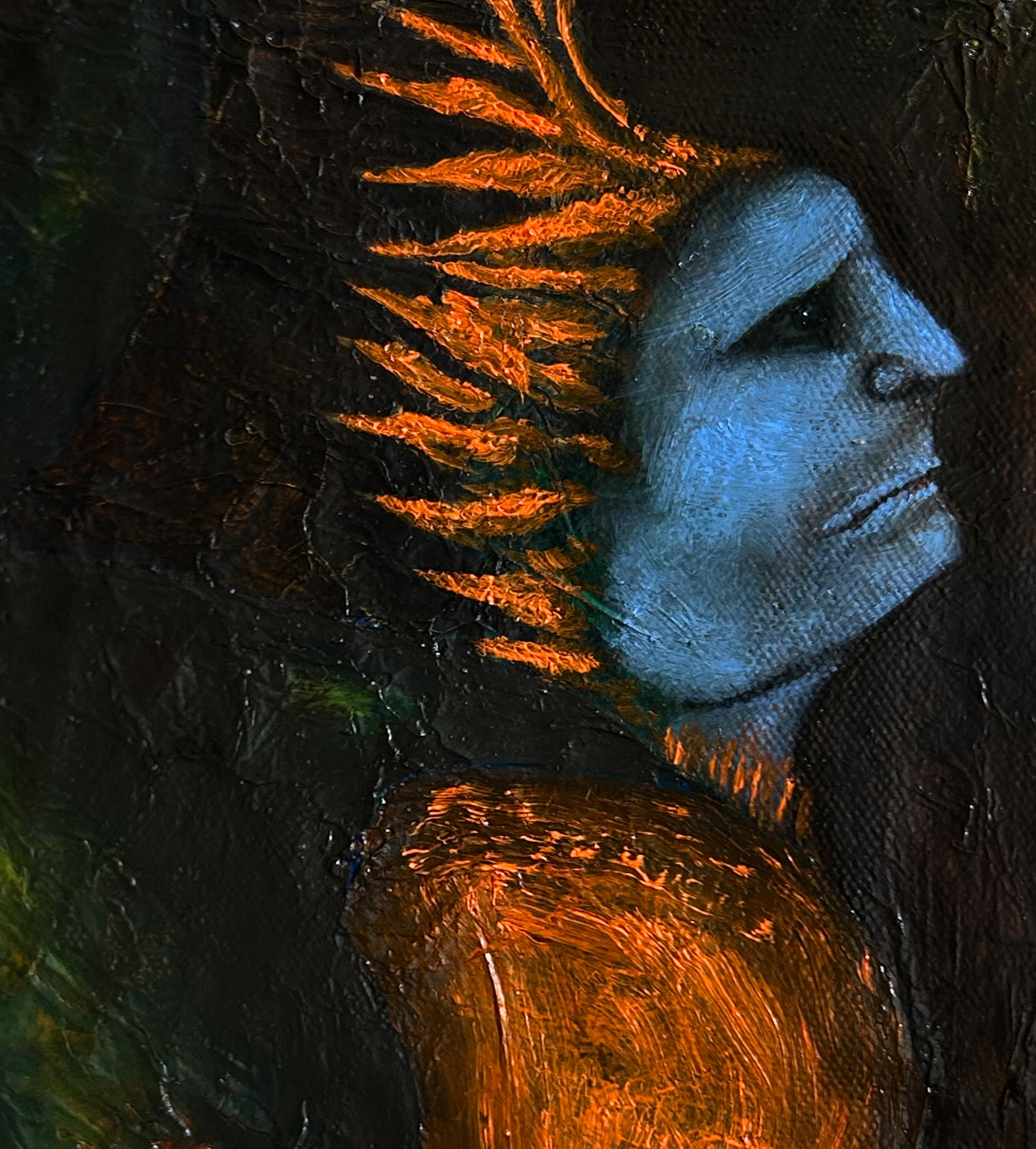 Contemporary Oil Painting On Canvas. 