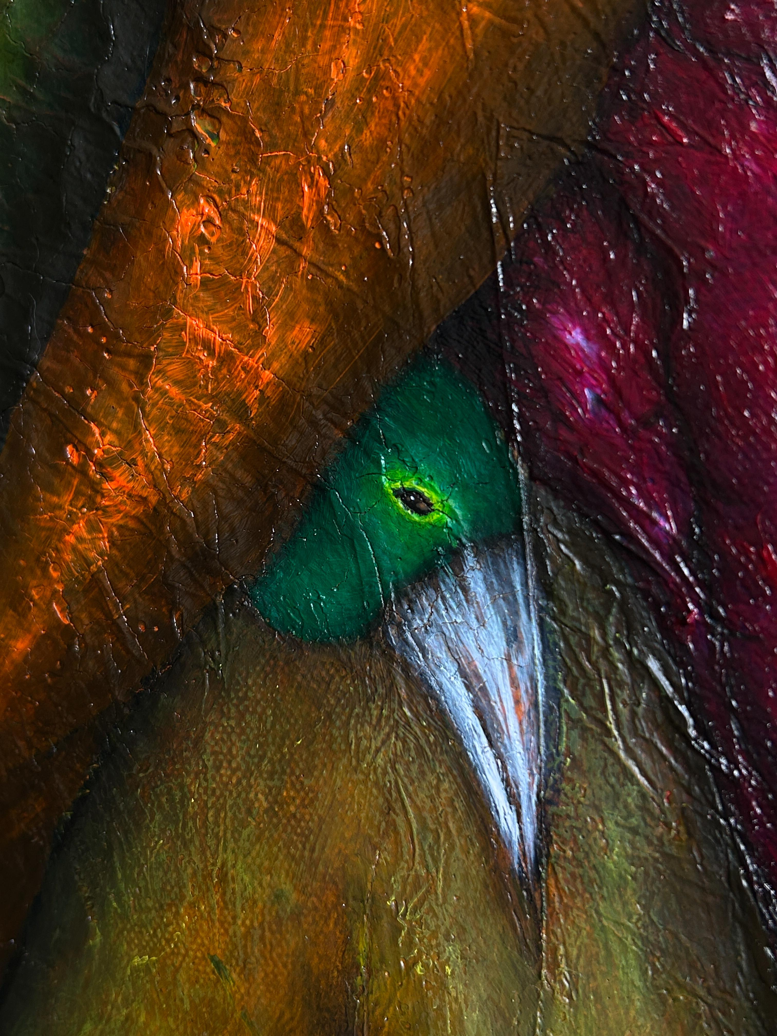 Contemporary Oil Painting On Canvas. 