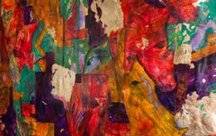 ABSTRACT Painting "Untitled" Mixed Technique With Textures, 2022