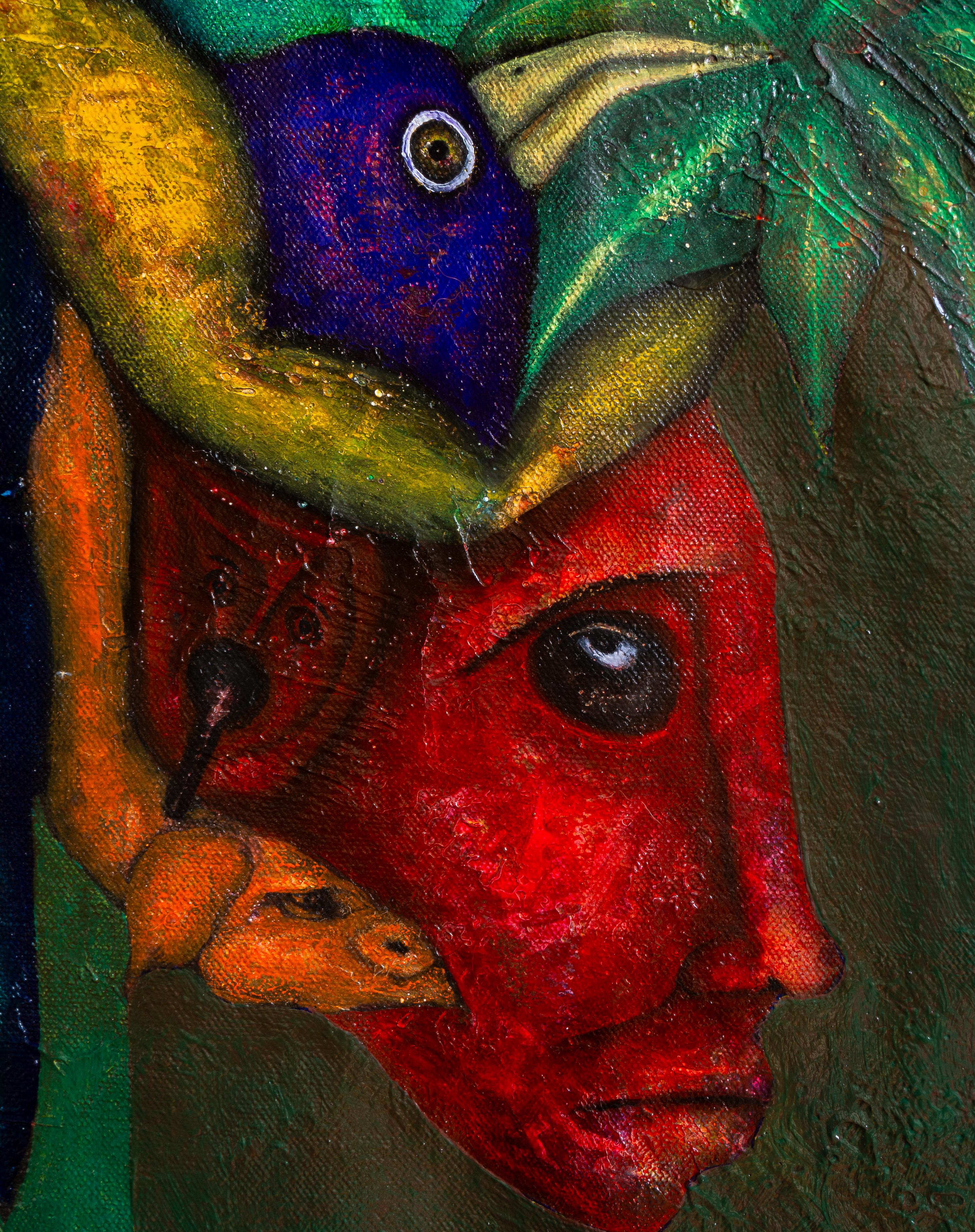 Figurative Oil Painting on Canvas. 